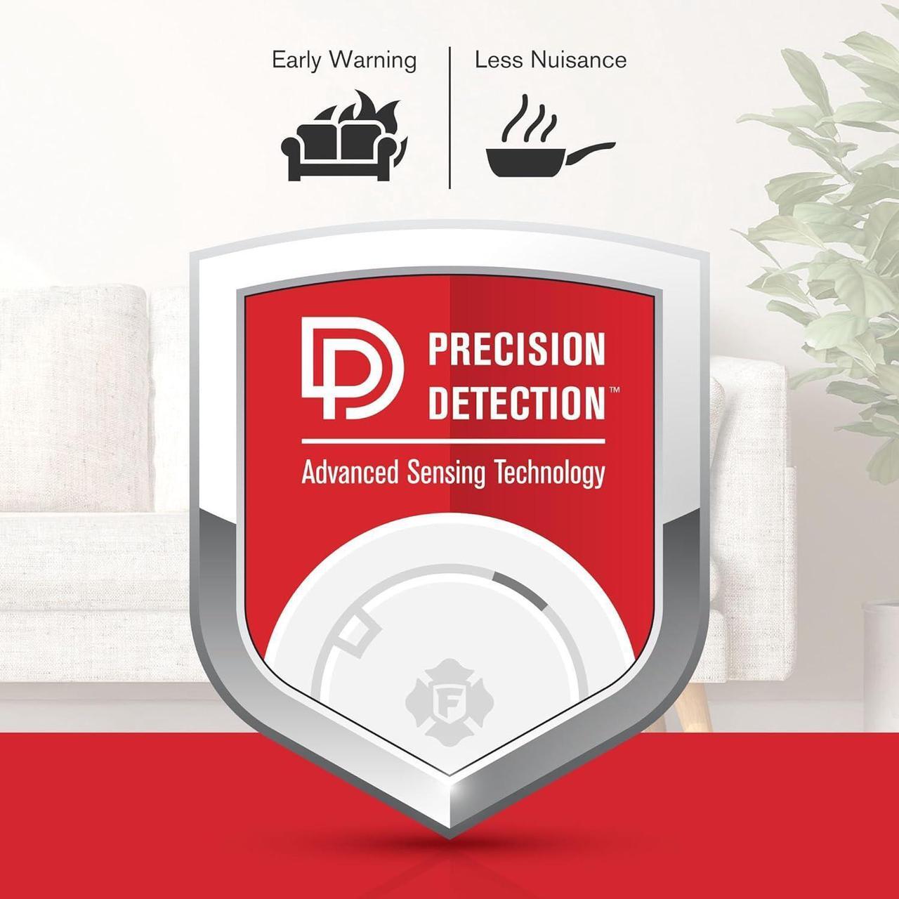 Alt view image 5 of 6 - First Alert SMCO500V, Interconnect Battery-Operated Combination Smoke & Carbon Monoxide Alarm with Voice Alerts, 1-Pack