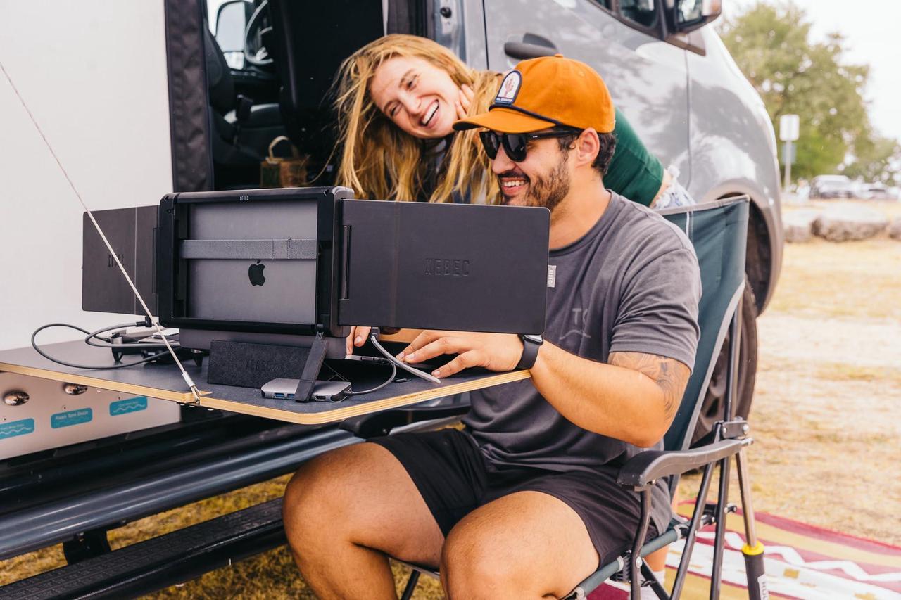 Alt view image 5 of 5 - Xebec Tri-Screen 2 + AirStand Bundle | Triple Laptop Monitor Extender (10.1" Full HD) | Portable Screen Setup for Mac, PC & Chromebook
