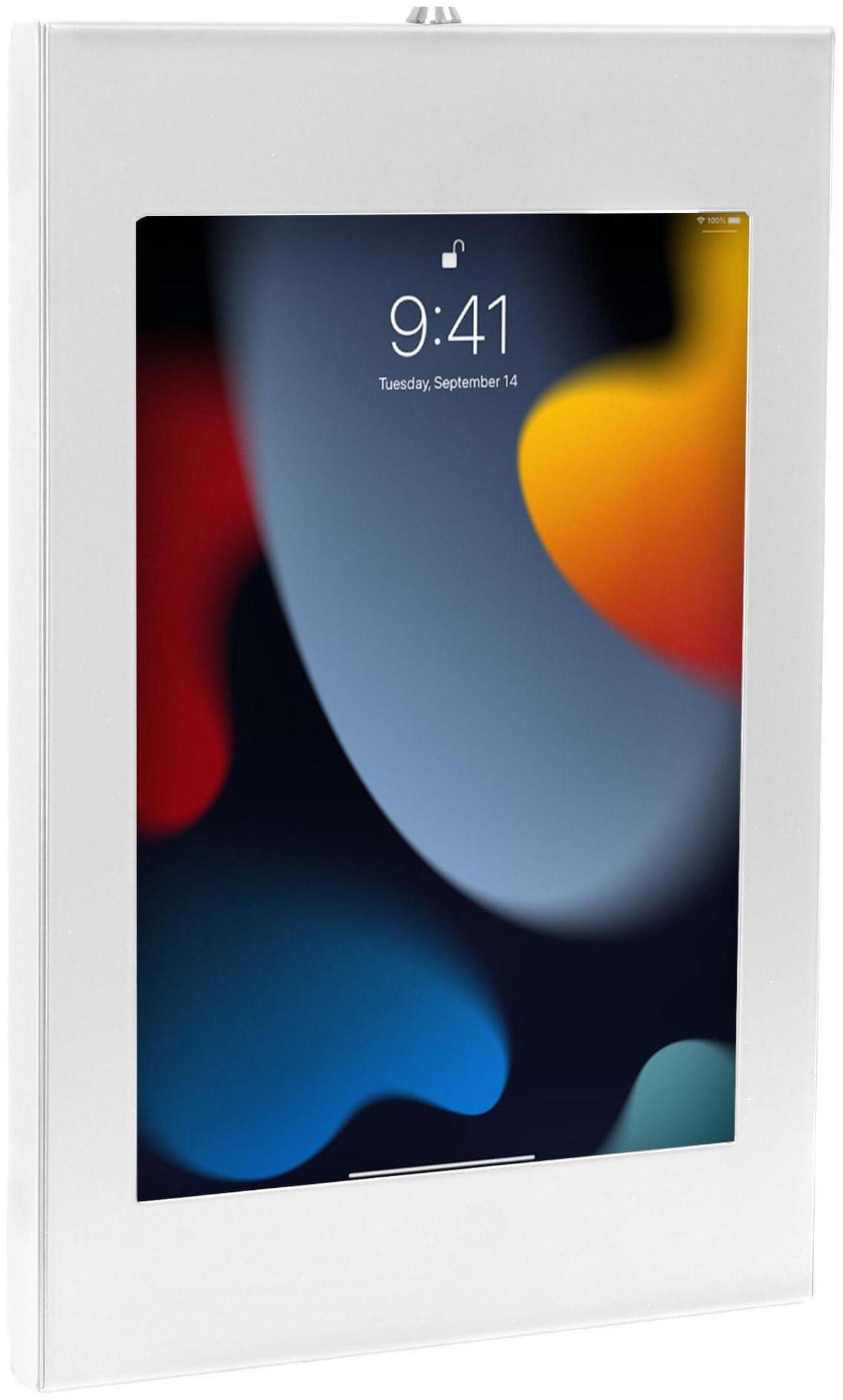 Main image of Mount-It! Anti-Theft Tablet Wall Mount, Tablet Wall Kiosk with Universal Enclosure, Locking Tablet Mount for iPad Generations 7-10, iPad Pro, iPad Air, iPad 10.2 inch, iPad 10.9, White