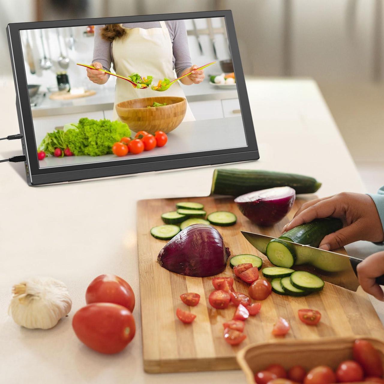 Alt view image 4 of 5 - Lrtzcbi Portable Monitor 15.6 Inch, 1920x1080P FHD IPS Panel Laptop Monitor with USB C and HDMI Port, Portable Monitor for Laptop/PC/Phone/Switch/Raspberry pi