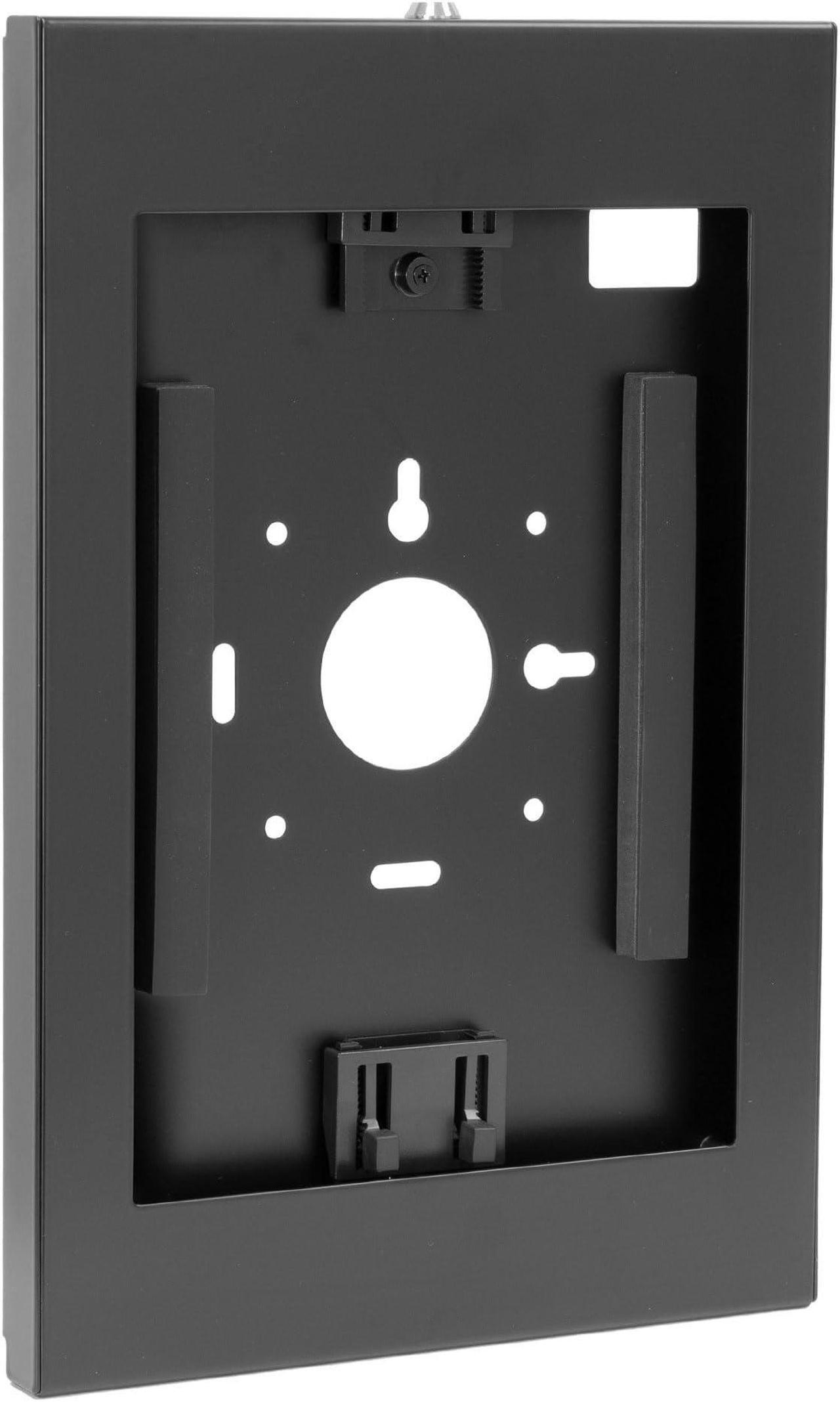 Alt view image 2 of 5 - Mount-It! Anti-Theft Tablet Kiosk Wall Mount Compatible with iPad 10, 9, 8, iPad Pro 10.5, iPad Air 10.5, Locking Kiosk for iPad, Stell Wall Kiosk, Black