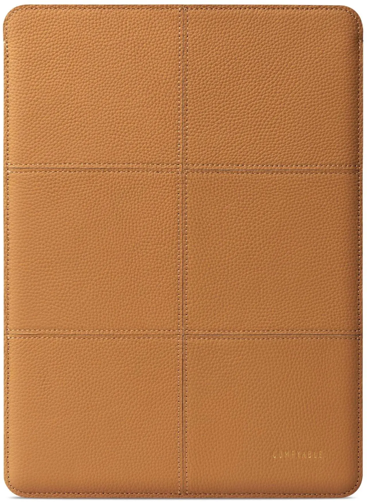 Main image of Comfyable Laptop Sleeve 13 Inch Precisely Compatible with MacBook Air M4 M3 2025 & MacBook Pro M2 M1 2022, Genuine Leather Protective Case Cover, Biscuit Brown