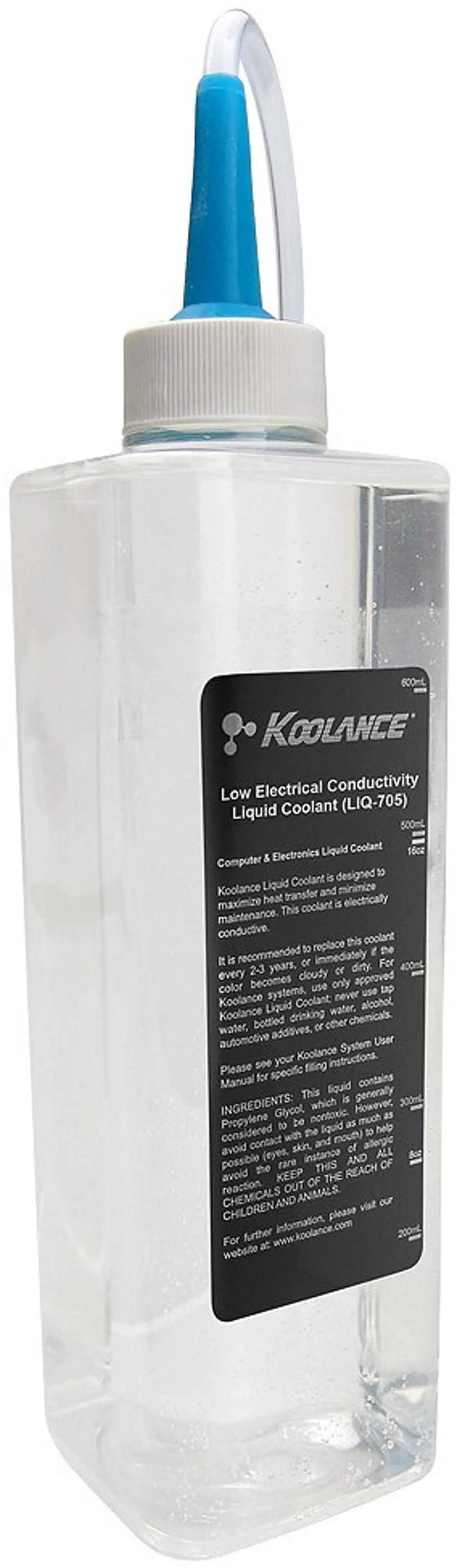 Main image of Koolance LIQ-705CL-B 705 Liquid Coolant, Electrically Insulative, Colorless, 700ml (24 fl oz)