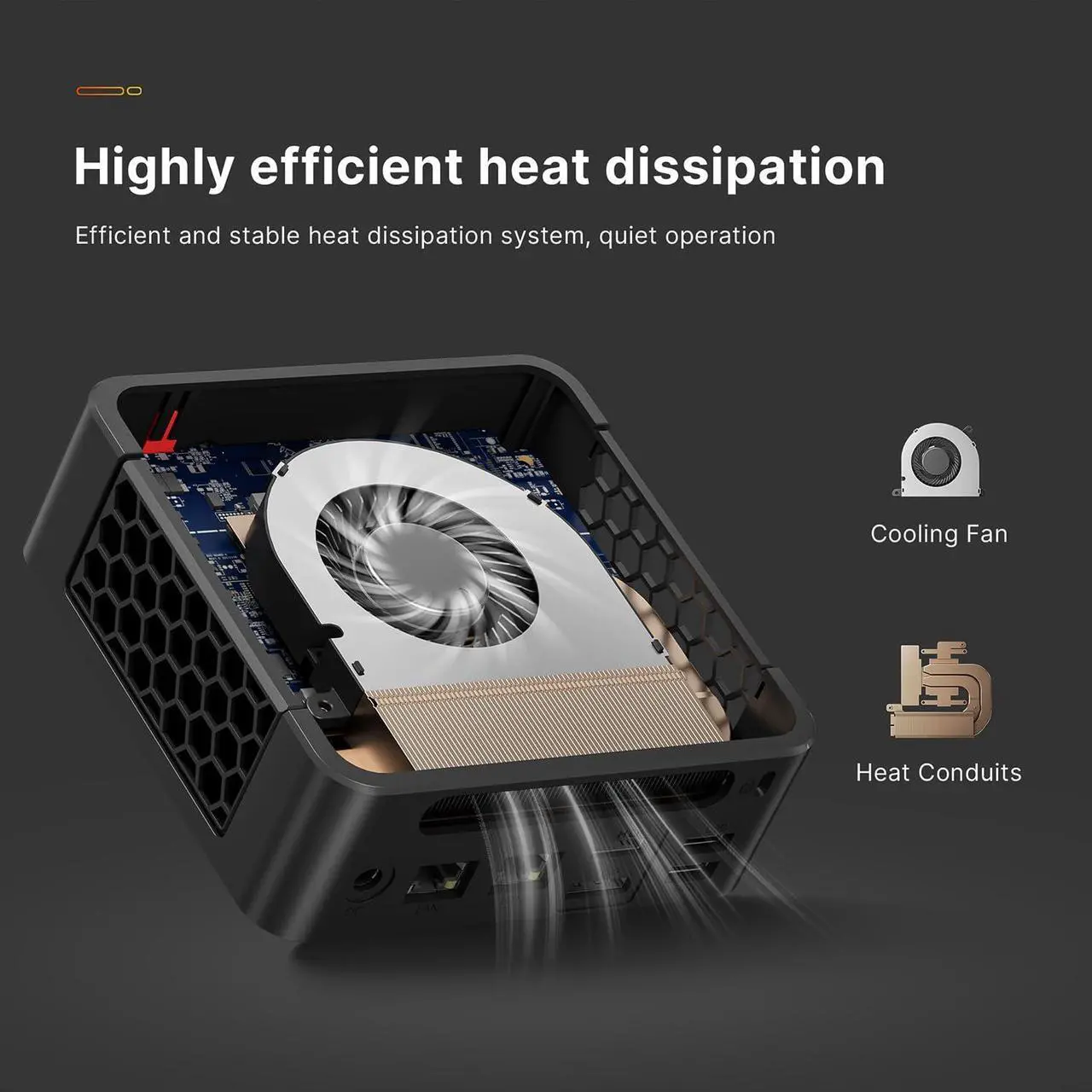 Alt view image 4 of 5 - BOSGAME P4 Plus Mini PC Computers, AMD Ryzen 7 5825U Desktop Computers Windows 11 Pro, 16GB DDR4 512GB SSD Mini Computers (up to 4.5Ghz), 4K Triple Display Micro Desktop PC BT5.2/Wi-Fi6E