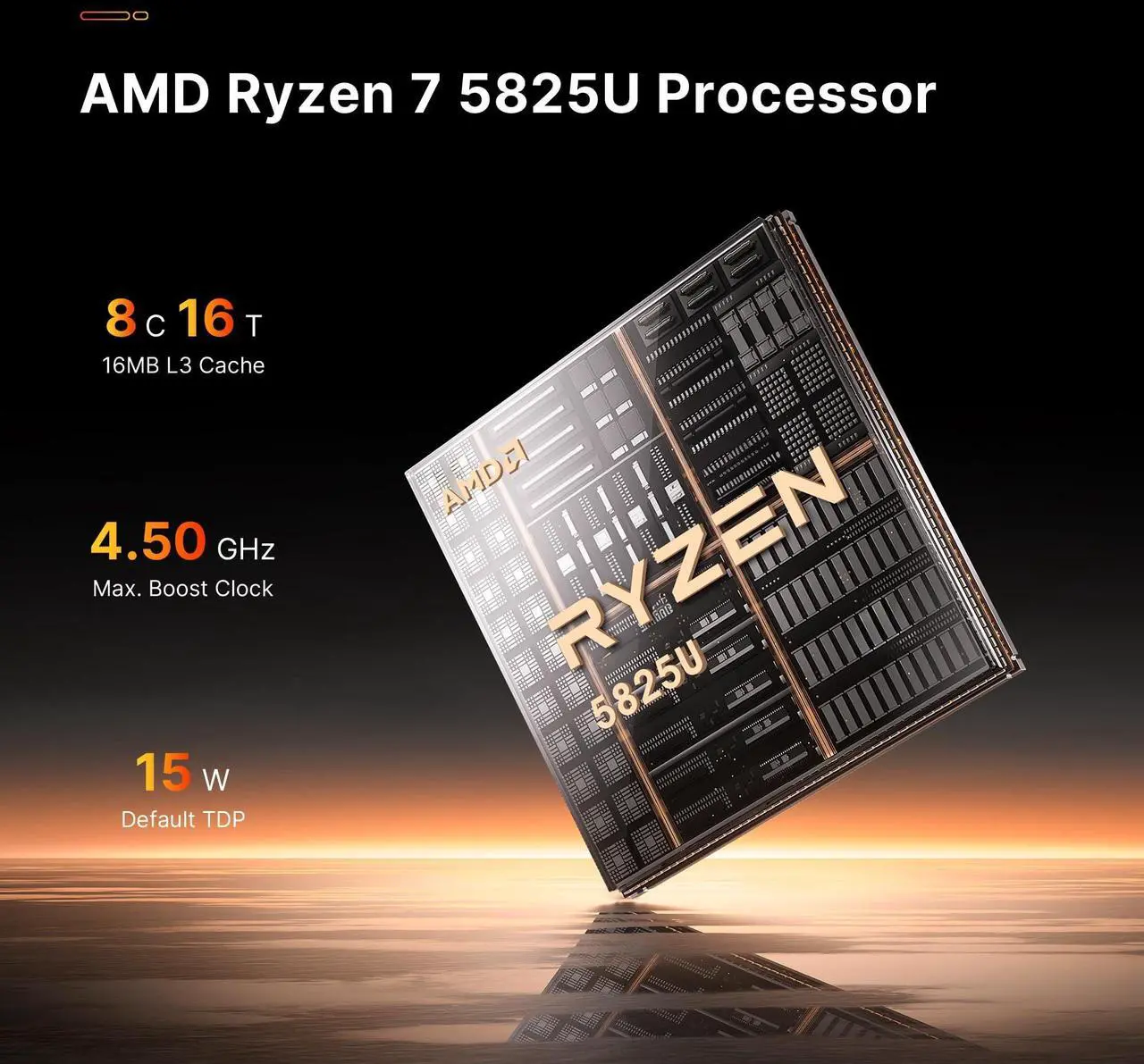 Alt view image 3 of 5 - BOSGAME P4 Plus Mini PC Computers, AMD Ryzen 7 5825U Desktop Computers Windows 11 Pro, 16GB DDR4 512GB SSD Mini Computers (up to 4.5Ghz), 4K Triple Display Micro Desktop PC BT5.2/Wi-Fi6E