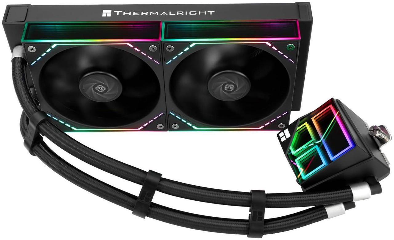 Main image of Thermalright Frozen Infinity 240 Black CPU Water Cooler,240 Aio CPU Cooler, Double TL-M12 PWM Fans,Infinity Mirror CPU Cooler,for AMD/AM4/AM5,Intel LGA1851/1700/1150/1151/2011