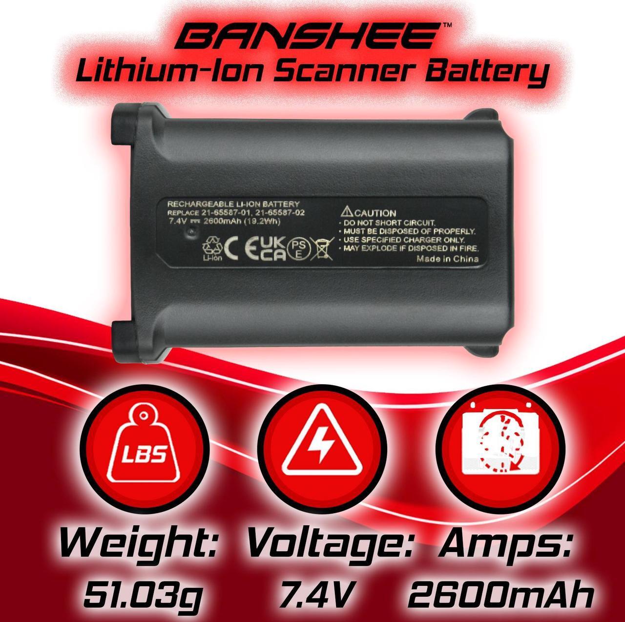 Alt view image 3 of 7 - Replacement for Symbol KT-21-61261 Battery By Banshee