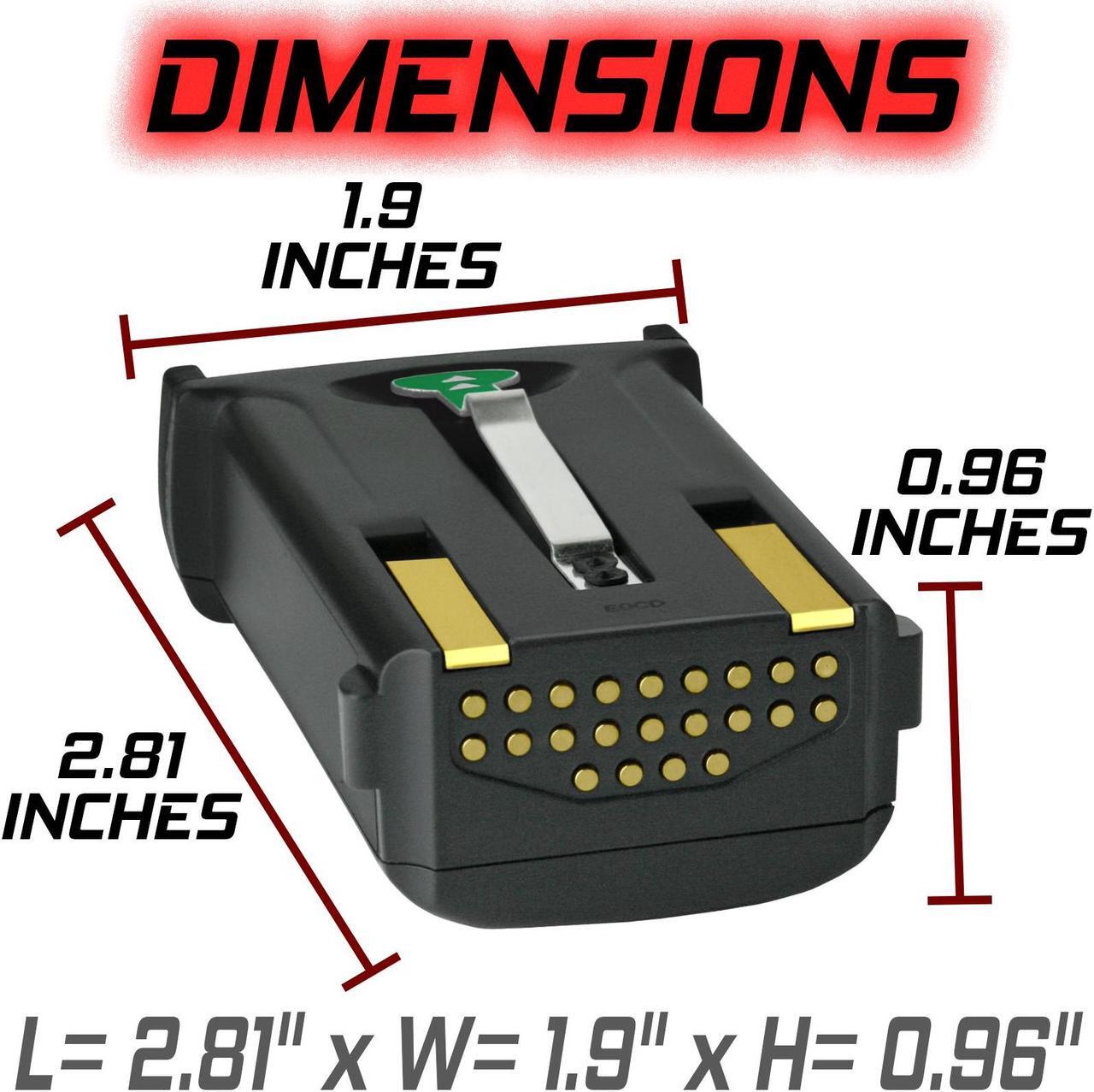 Alt view image 4 of 7 - Replacement for Symbol KT-21-61261 Battery By Banshee