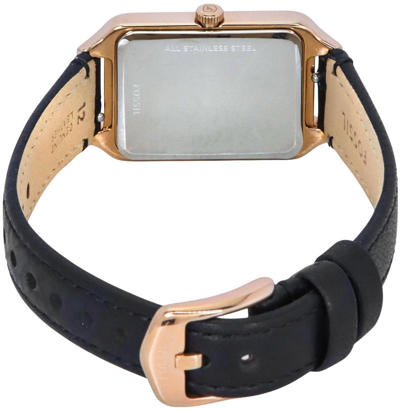Alt view image 3 of 3 - Fossil Raquel Leather Strap White Dial Quartz ES5310 Women's Watch