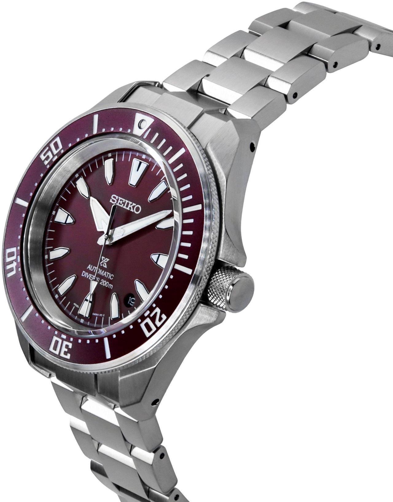 Alt view image 3 of 4 - Seiko Prospex Red Dial Automatic Diver's 200M Men's Watch SRPL11K1