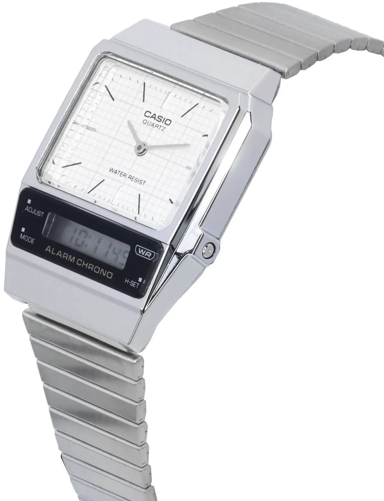 Alt view image 2 of 3 - Casio Vintage Analog Digital White Dial Quartz AQ-800E-7A AQ800E-7 Unisex Watch
