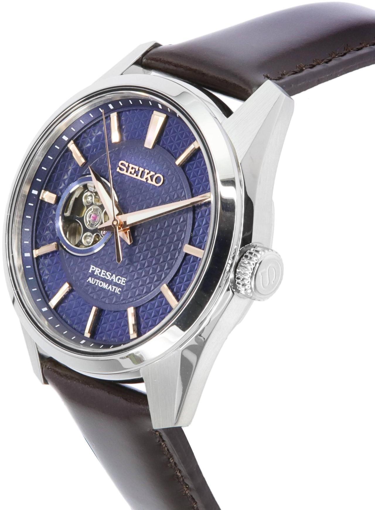 Alt view image 3 of 4 - Seiko Presage Sharp Edged Open Heart Dial Automatic SPB311J1 100M Men's Watch