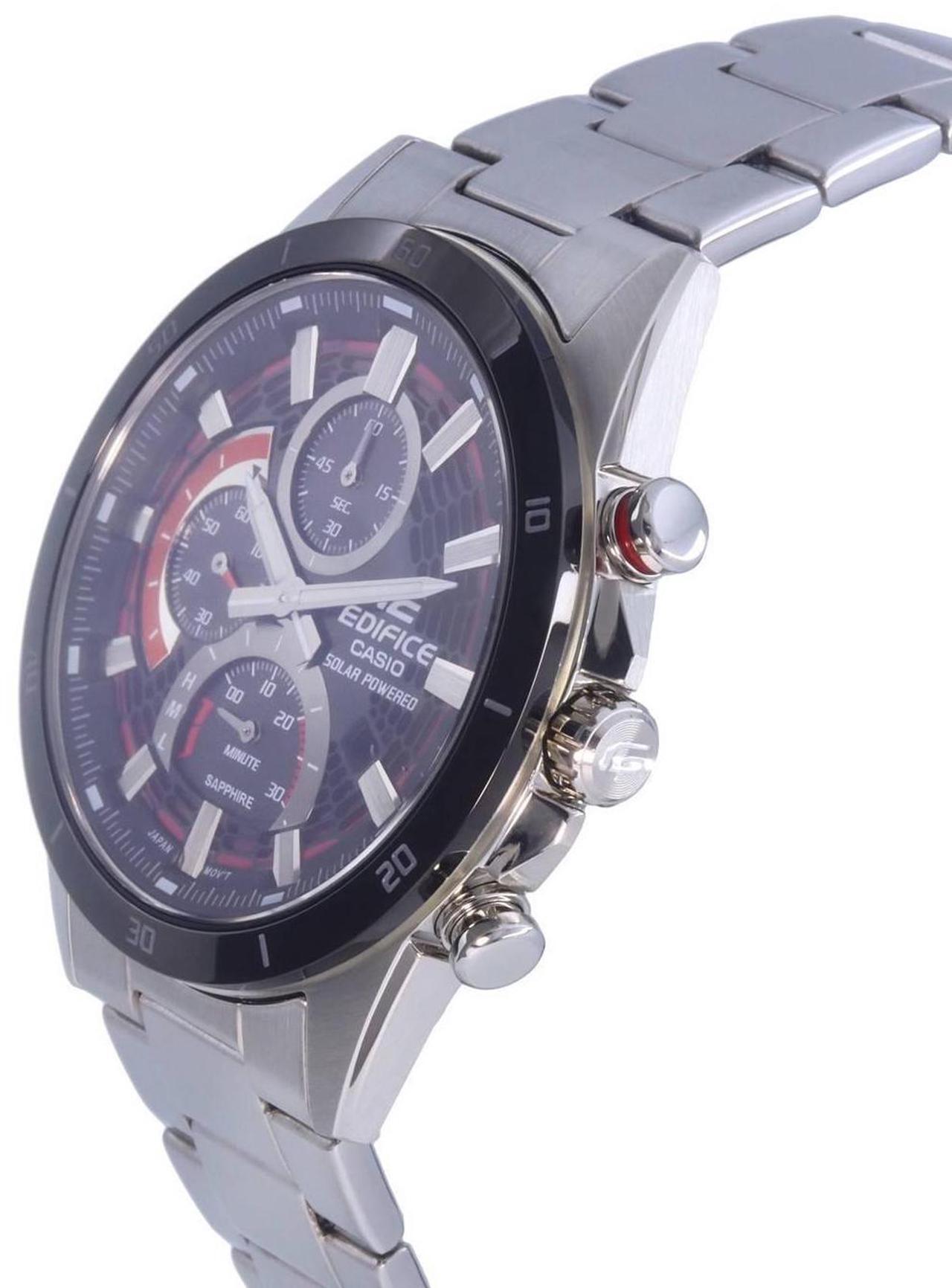 Alt view image 3 of 4 - Casio Edifice Chronograph Analog Solar Powered 100M Mens Watch EFS-S610DB-1AV