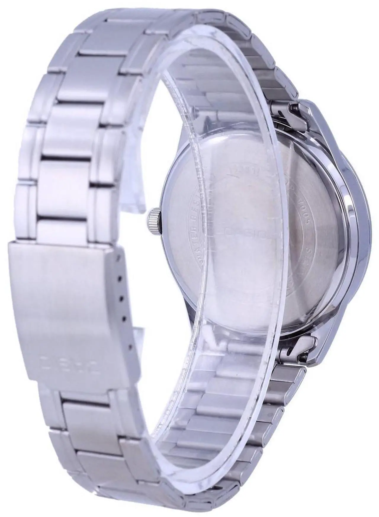 Alt view image 4 of 4 - Casio Blue Dial Stainless Steel Analog Quartz MTP-V005D-2B5 Men's Watch