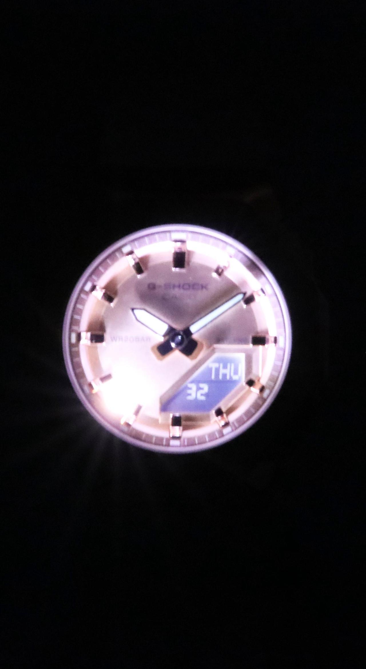 Alt view image 3 of 5 - Casio G-Shock Rose Gold Dial Quartz Sports 200M Women's Watch GM-S2110PG-4A