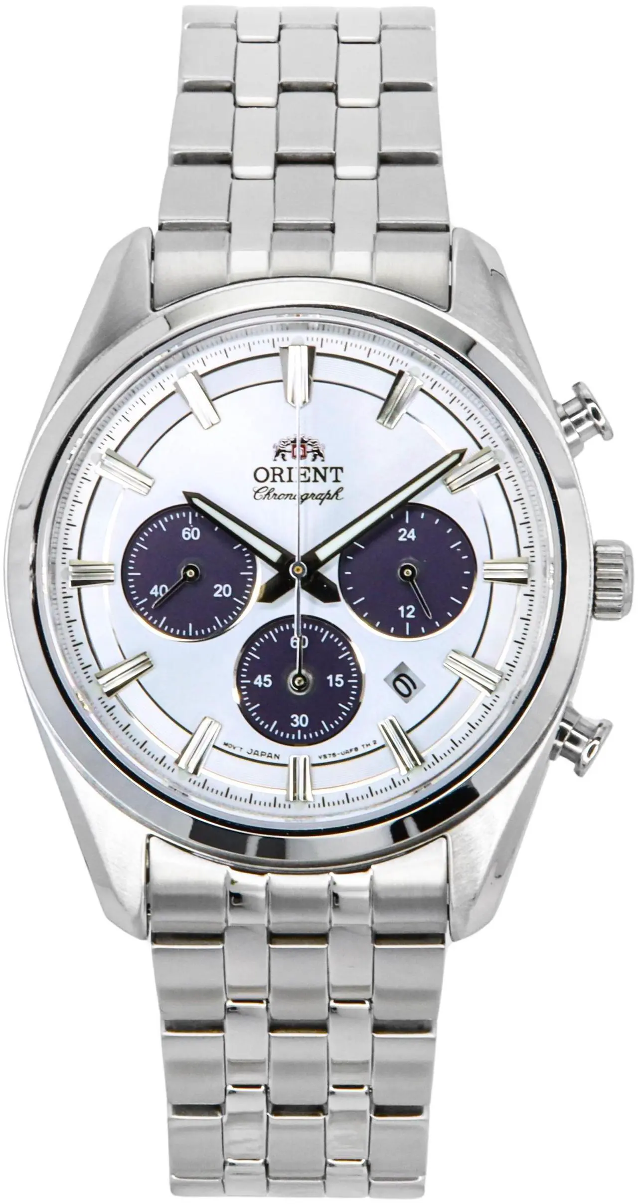Main image of Orient Contemporary Chronograph White Dial Quartz Men's Watch RA-TX0305S