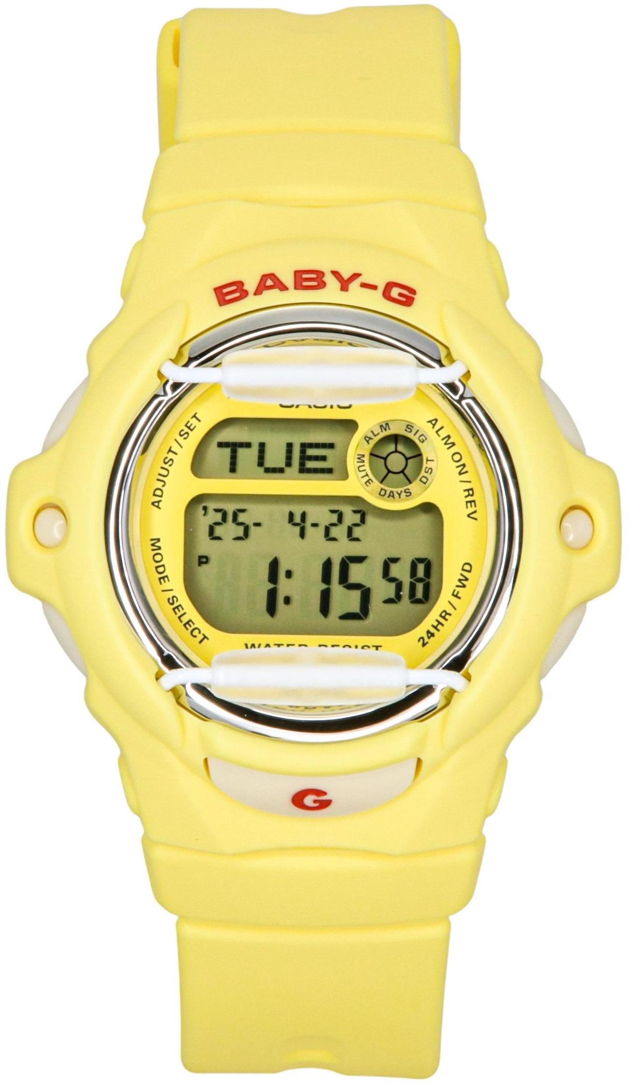 Main image of Casio Baby-G Digital Yellow Resin Strap Quartz BG-169CH-9 200M Women's Watch