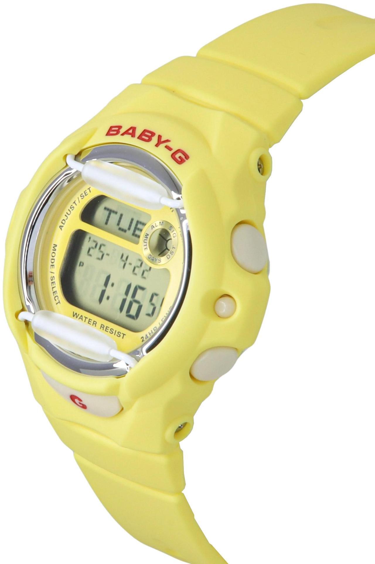 Alt view image 3 of 4 - Casio Baby-G Digital Yellow Resin Strap Quartz BG-169CH-9 200M Women's Watch