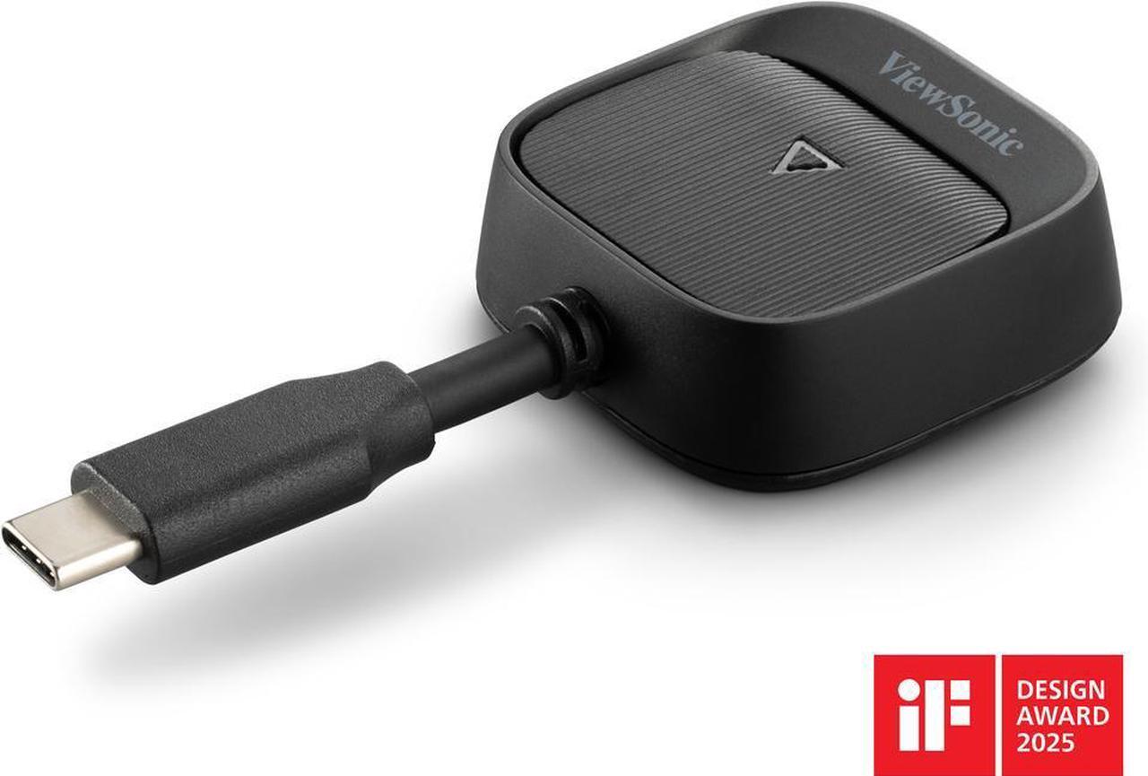 Main image of ViewSonic WPD-900 Wireless Screen Casting Kit 1080p Full HD, Miracast, and AirPlay Support, USB-C, HDMI, and USB Inputs for Plug-and-Play Functionality