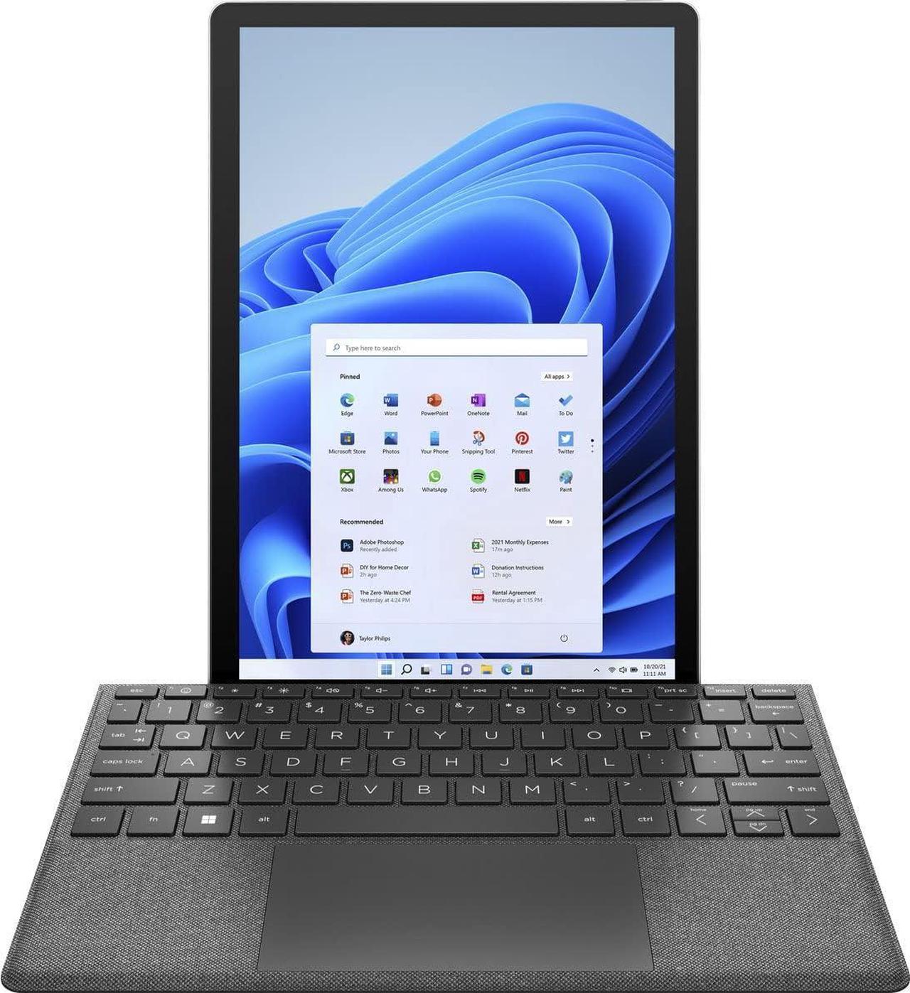 Alt view image 3 of 4 - HP 11m-be0023dx 11" Touch Tablet Intel Pentium Silver N6000 1.10 GHz up to 3.3 GHz Intel UHD Graphics 4GB LPDDR4x 128GB SSD Windows 11 Home in S Mode - 4R113UA