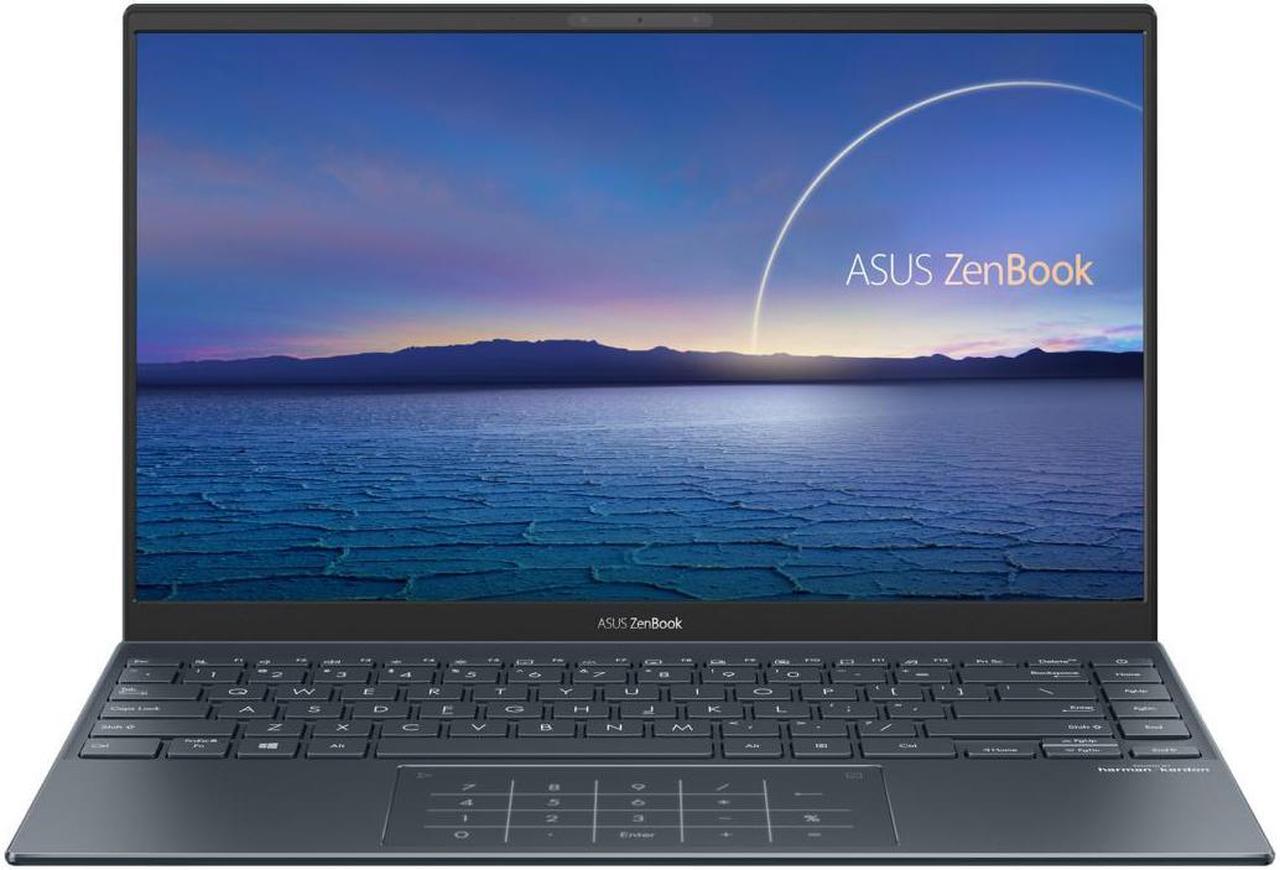 Main image of Asus Zenbook 14 UM425QA 14" FHD IPS AMD Ryzen 5 5600H 3.30 GHz up to 4.20 GHz 8GB RAM 512GB NVMe PCIe 3.0 SSD AMD Radeon Windows 11 Home Laptop - UM425QA-ES51