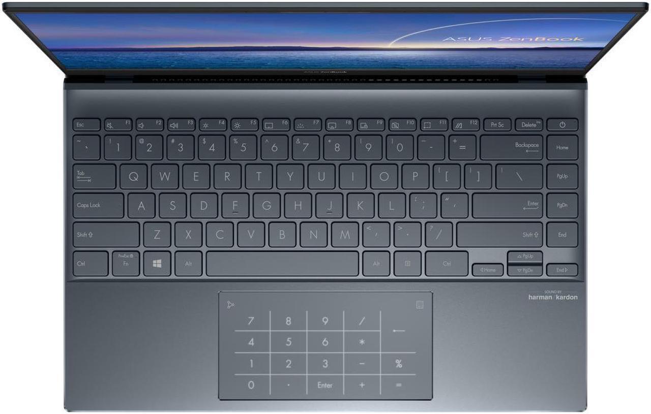 Alt view image 6 of 6 - Asus Zenbook 14 UM425QA 14" FHD IPS AMD Ryzen 5 5600H 3.30 GHz up to 4.20 GHz 8GB RAM 512GB NVMe PCIe 3.0 SSD AMD Radeon Windows 11 Home Laptop - UM425QA-ES51