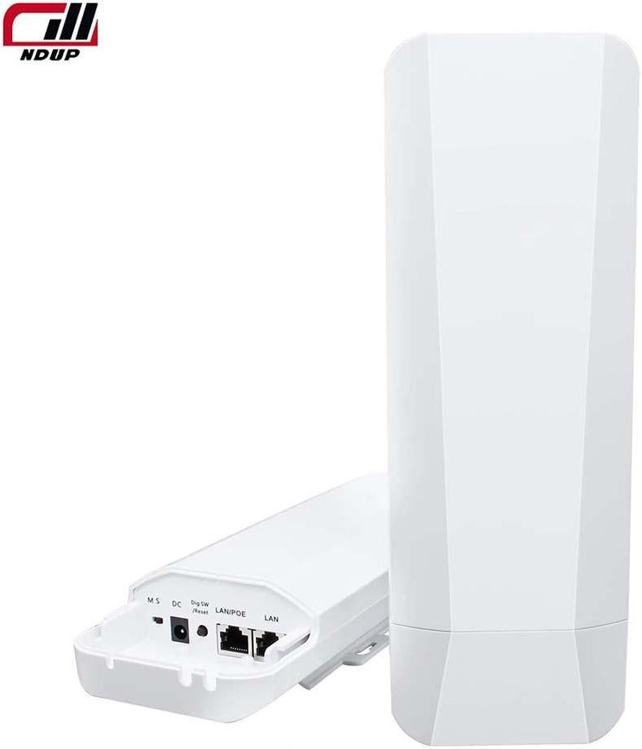 NDUP Wireless AP/Bridge MWS-BS900M with MT7621AT+MT7612EN Chip, 128MB Memory, 900Mbps Max Rate, Dual 10/100/1000Mbps Ethernet Ports, Built-in 14dBi Antenna, 5.8GHz Frequency Band