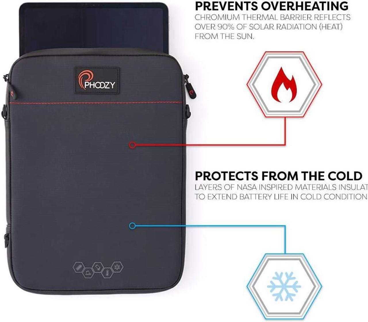 Alt view image 3 of 5 - PHOOZY Thermal Insulated Tablet Case for iPad Air, iPad 10.5, iPad Pro 11 & Tablets up to 11" - Extends Battery Life in Cold, Prevents Overheating, Drop & Water Protection (Cosmic Black)