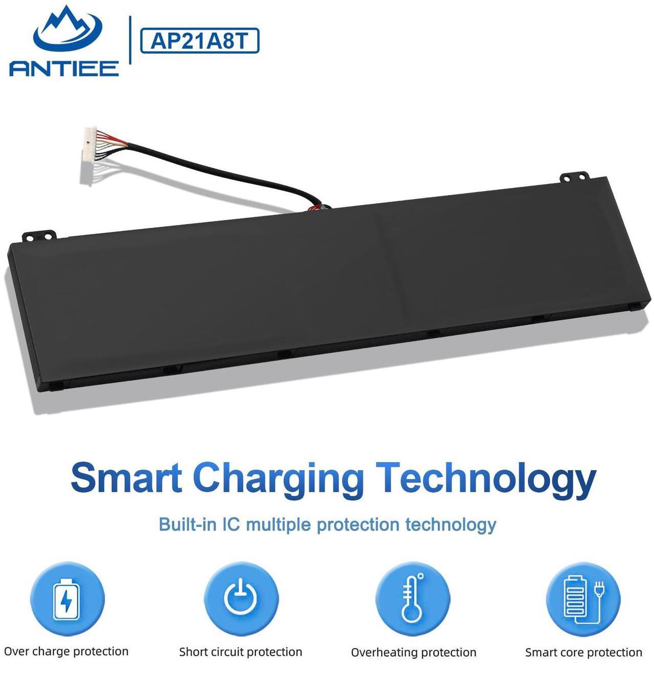 Alt view image 5 of 5 - AP21A8T Laptop Battery for Acer Predator Helios 300 PH317-56-78LY PH317-56-78SM PH315-55-72EA PH315-55-770K PH315-55-965Z PH315-55-78L7 PH315-55-796N Nitro 5 AN517-55-78KU 713K Series AP21A5T AP21A7T