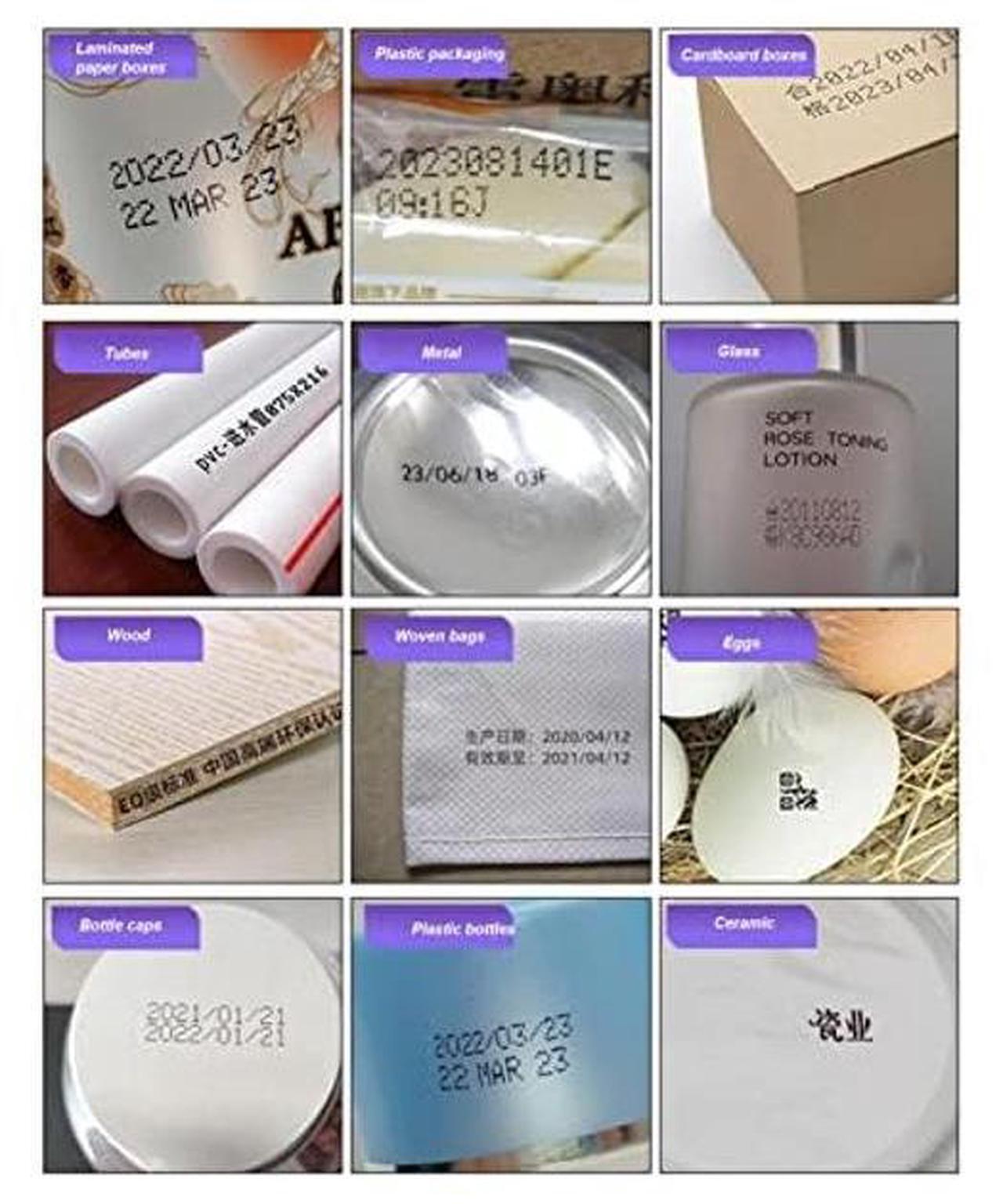 Alt view image 4 of 5 - Focket Handheld Inkjet Coder, 1200mAh LED Color Date Barcode Hand Printer for Logo Date Label, Supports 100 Languages, No Cartridge Included