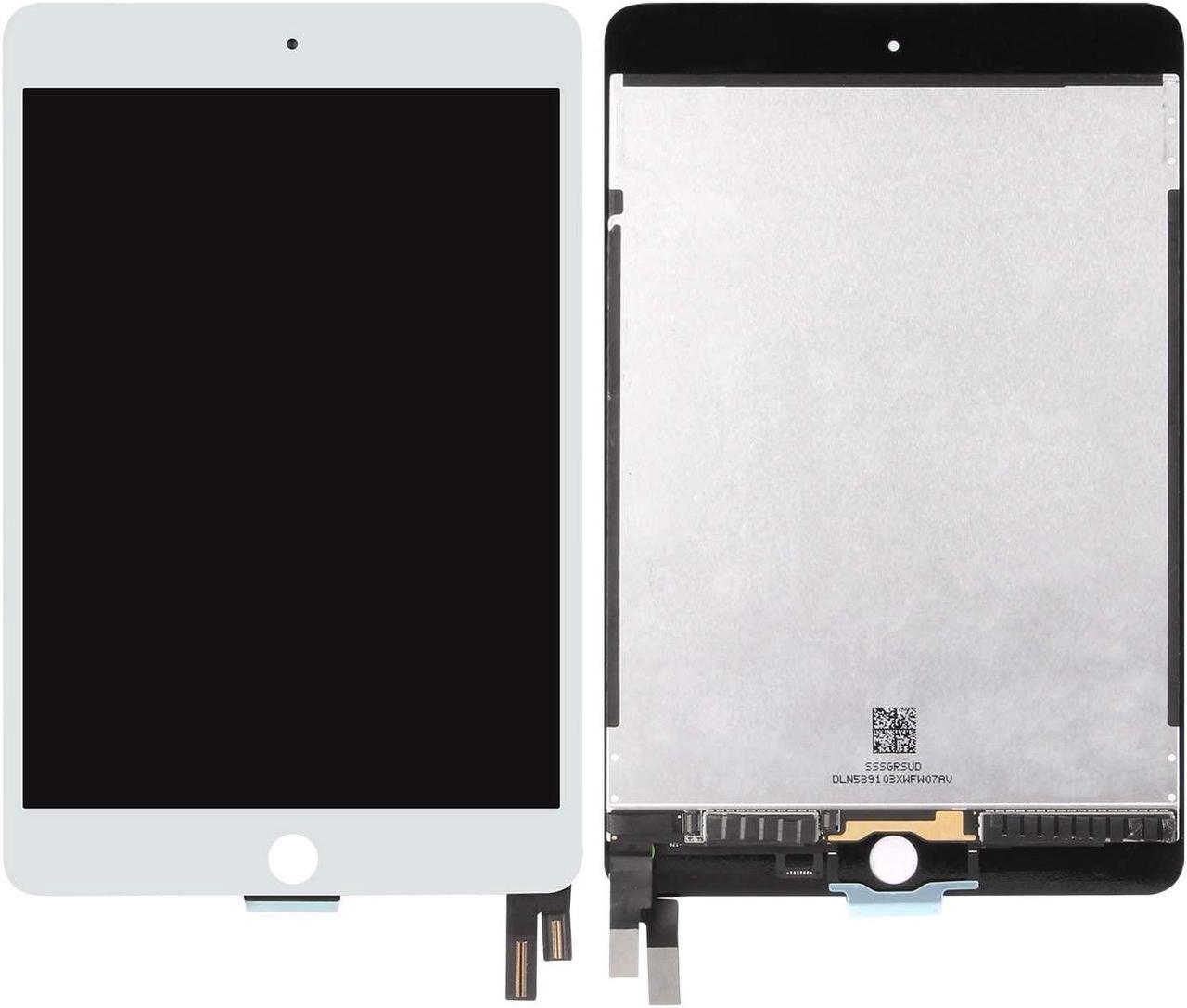 Alt view image 2 of 5 - for iPad Mini 4 2015 LCD Screen Replacement for iPad Mini 4 Display Repair Kits for iPad A1538 A1550 Touch Digitizer Screen Assembly Repair Parts Kits White 7.9" (Without Home Button)