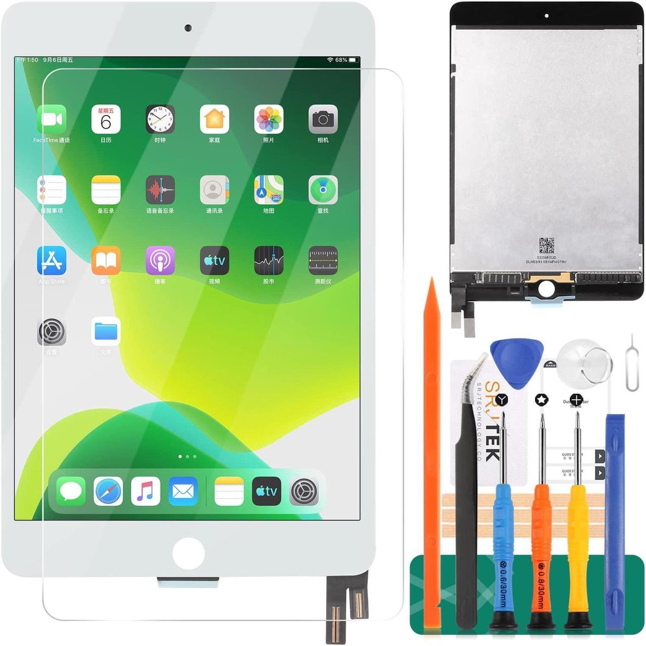 Main image of for iPad Mini 4 2015 LCD Screen Replacement for iPad Mini 4 Display Repair Kits for iPad A1538 A1550 Touch Digitizer Screen Assembly Repair Parts Kits White 7.9" (Without Home Button)