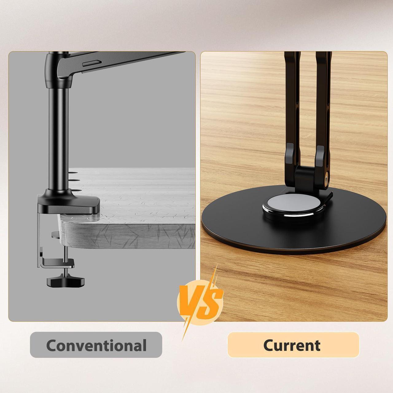 Alt view image 5 of 5 - UPERFECT 75mm VESA Mount Monitor Stand - Foldable Small Monitor Stand for 15.6" 16" 17" 17.3" inch Portable Monitor, Tabletop, Portable, Mobile Display Arm Stand Lay Flat Support VESA 75 * 75mm