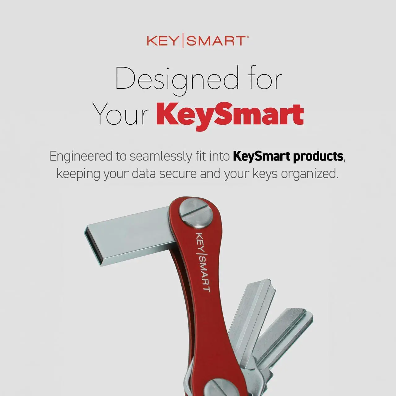 Alt view image 4 of 5 - KeySmart 5 Pack 128GB USB Flash Drive - Bulk USB 3.0 with 128 GB Storage, Fits in Any Keychain and Compatible with Key Smart Original Key Organizer