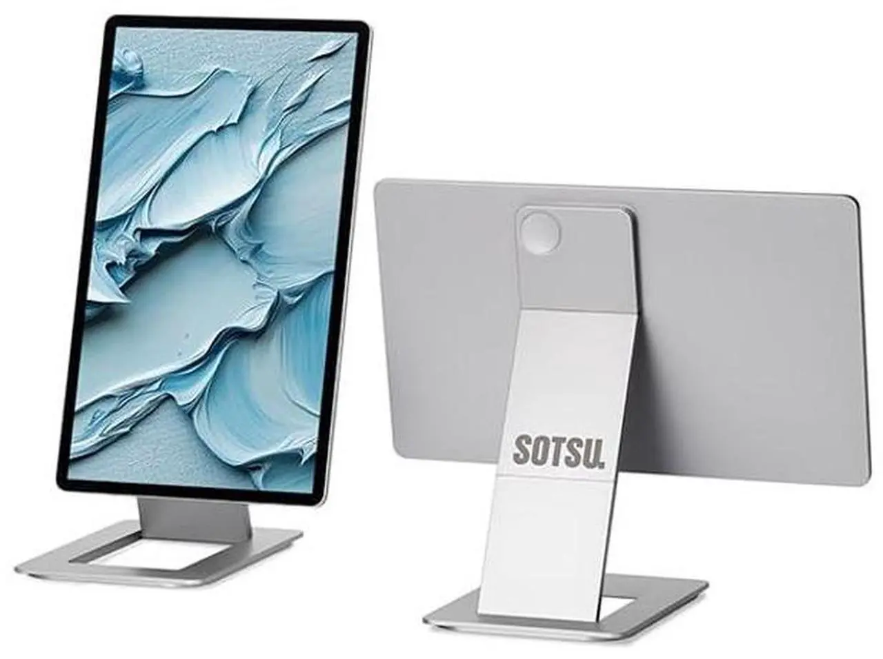 Alt view image 5 of 5 - SOTSU FlipAction Touch 14" Portable Monitor & VESA Mount Adapter Combo(Metallic Gray)