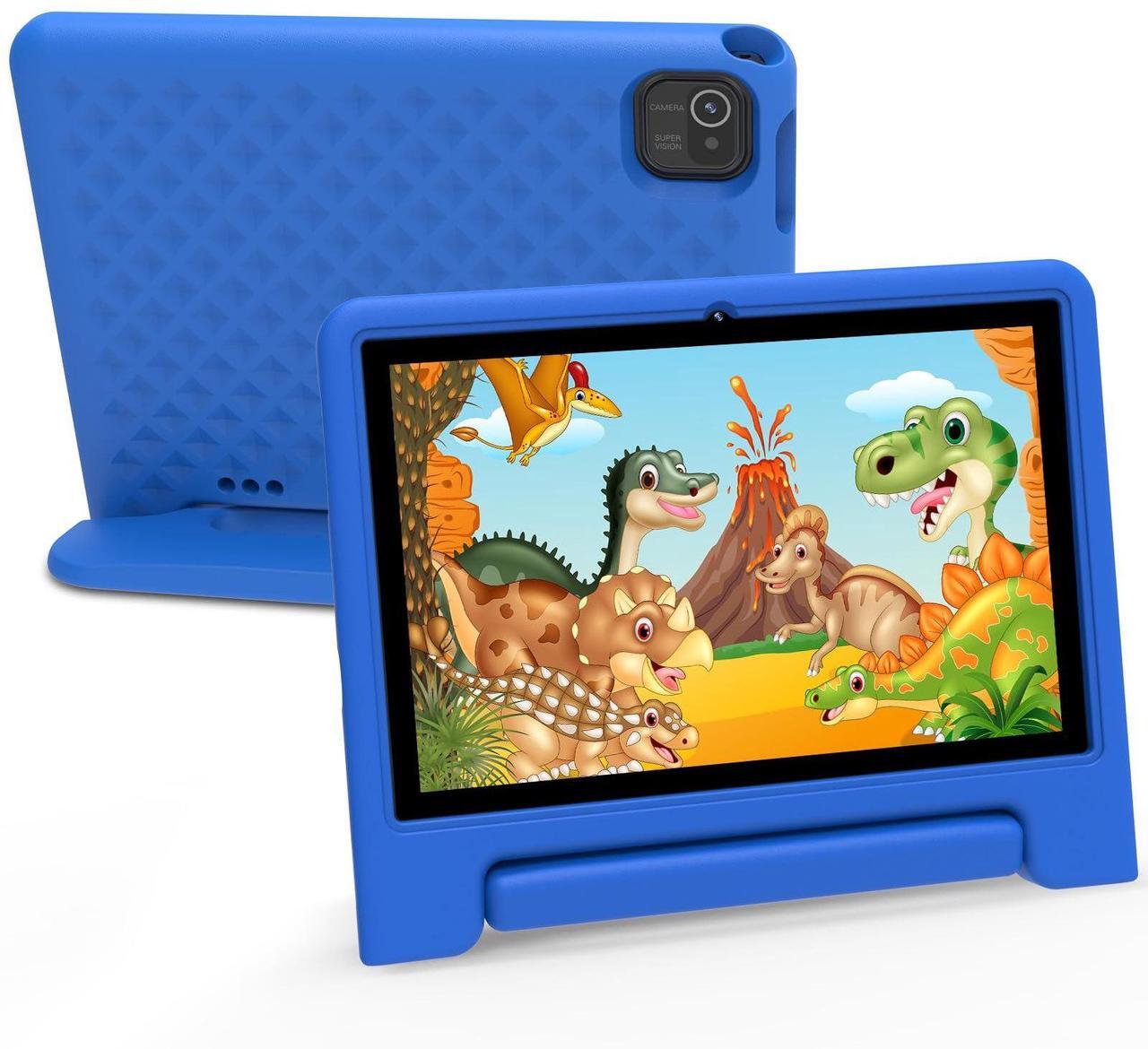 Main image of Kids Tablet 10 inch, Android 13 Tablet for Kids with Google Kids Space, Pre-Installed Educational Apps and Parental Control, Gift for Kids, 2+32GB Storage, 5000mAh, EVA Case (Blue)