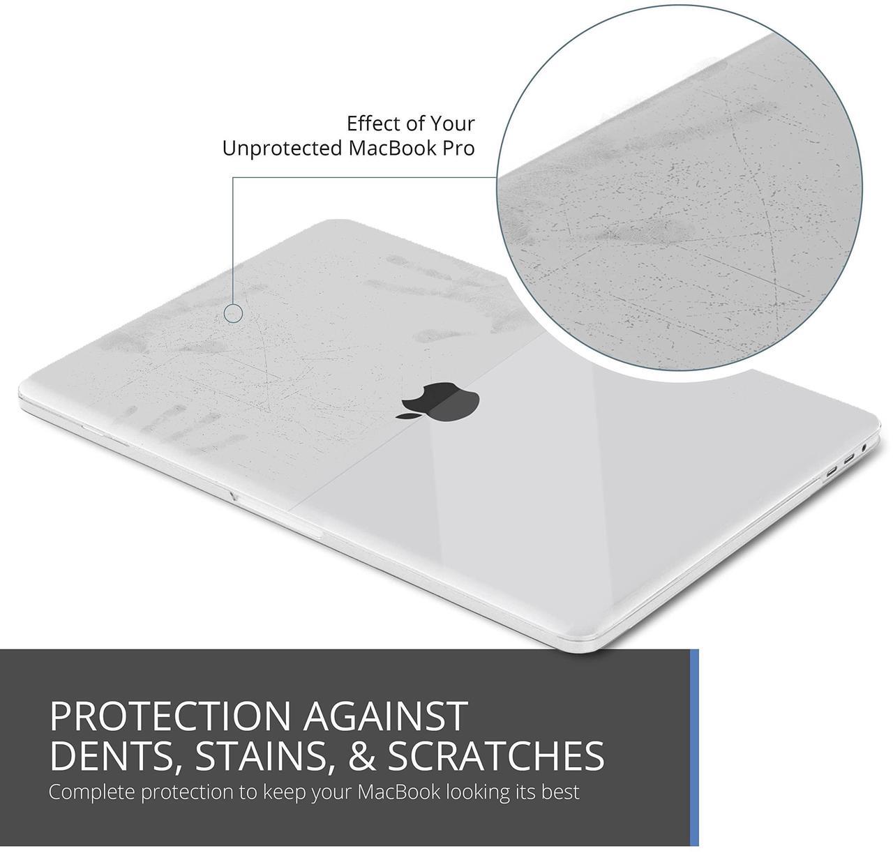 Alt view image 5 of 5 - Kuzy Clear MacBook Pro 13 inch Case 2020 2024 2023 2022 2021-2016 M2 M1 - A2338 A2289 A2251 A2159 A1989 A1708 A1706 Plastic Hardshell Cover for 13 inch MacBook Pro Case, Clear