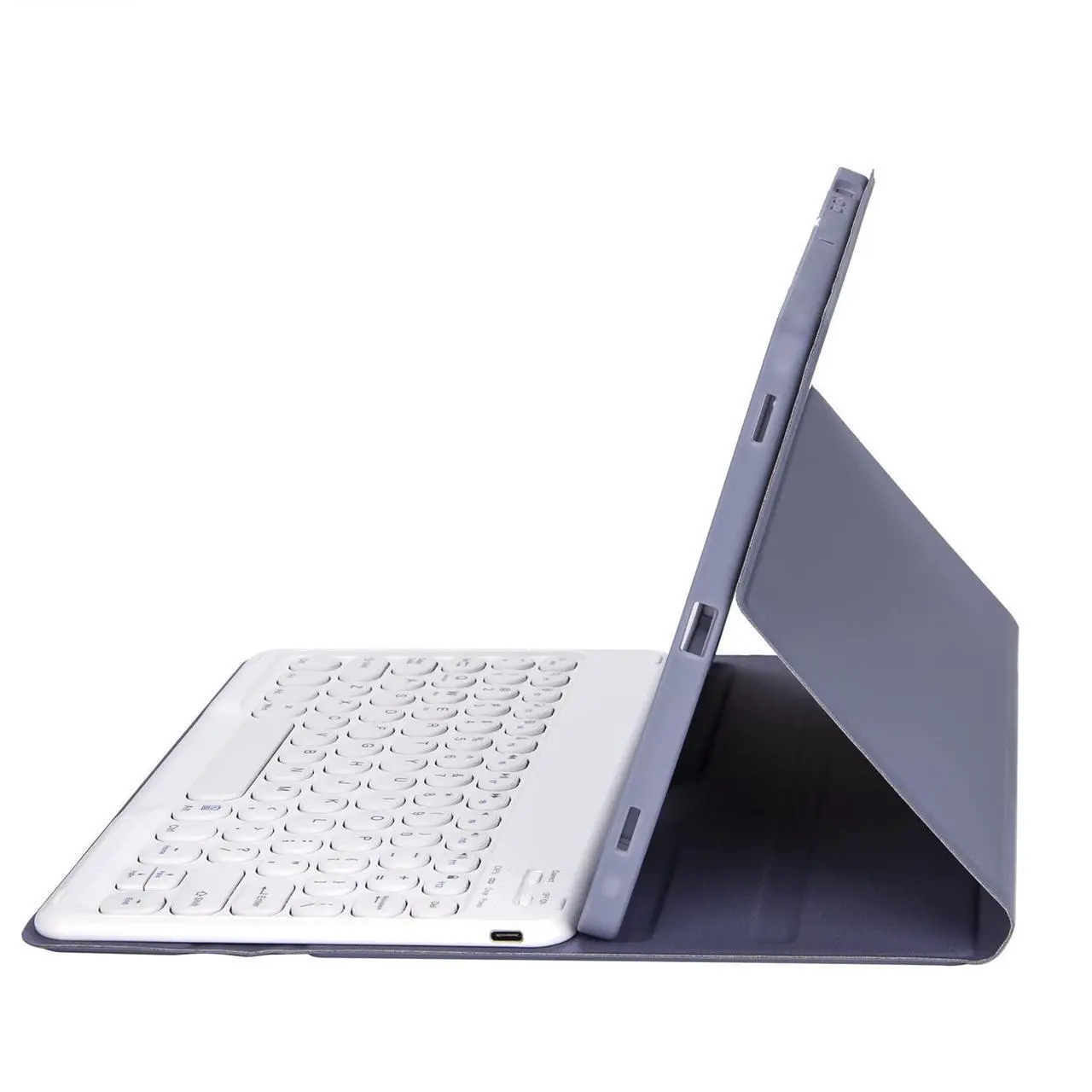 Alt view image 4 of 4 - Aidashine Keyboard Case for Samsung Galaxy Tab A9+ 11 Inch 2023 (SM-X210/X216/X218), Magnetically Detachable Keyboard with Pencil Holder,Purple