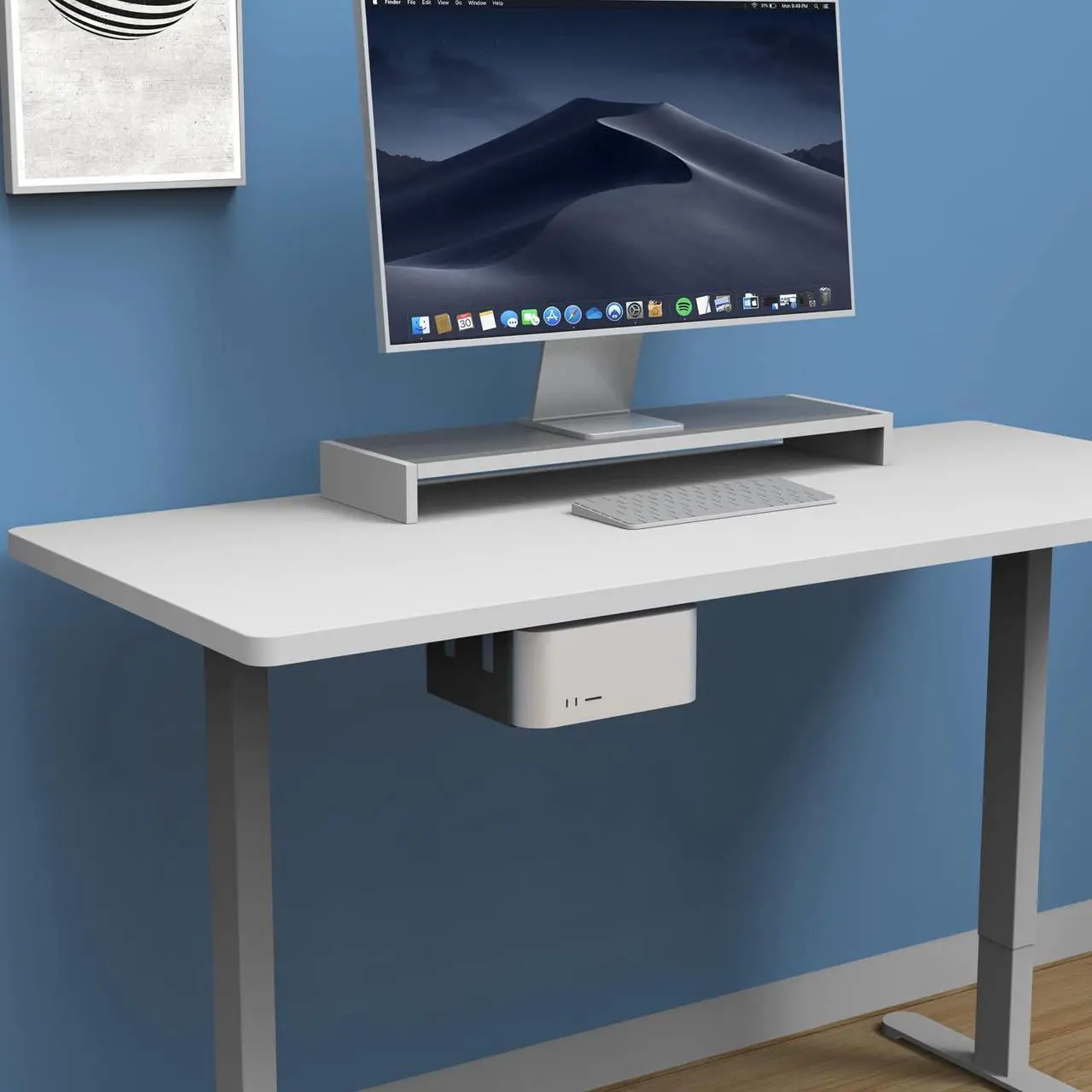 Alt view image 3 of 5 - bylitco Under Desk Mount Holder for Mac Studio, Compatible with M1/M2/M3/ New M4 2025 (Max and Ultra)