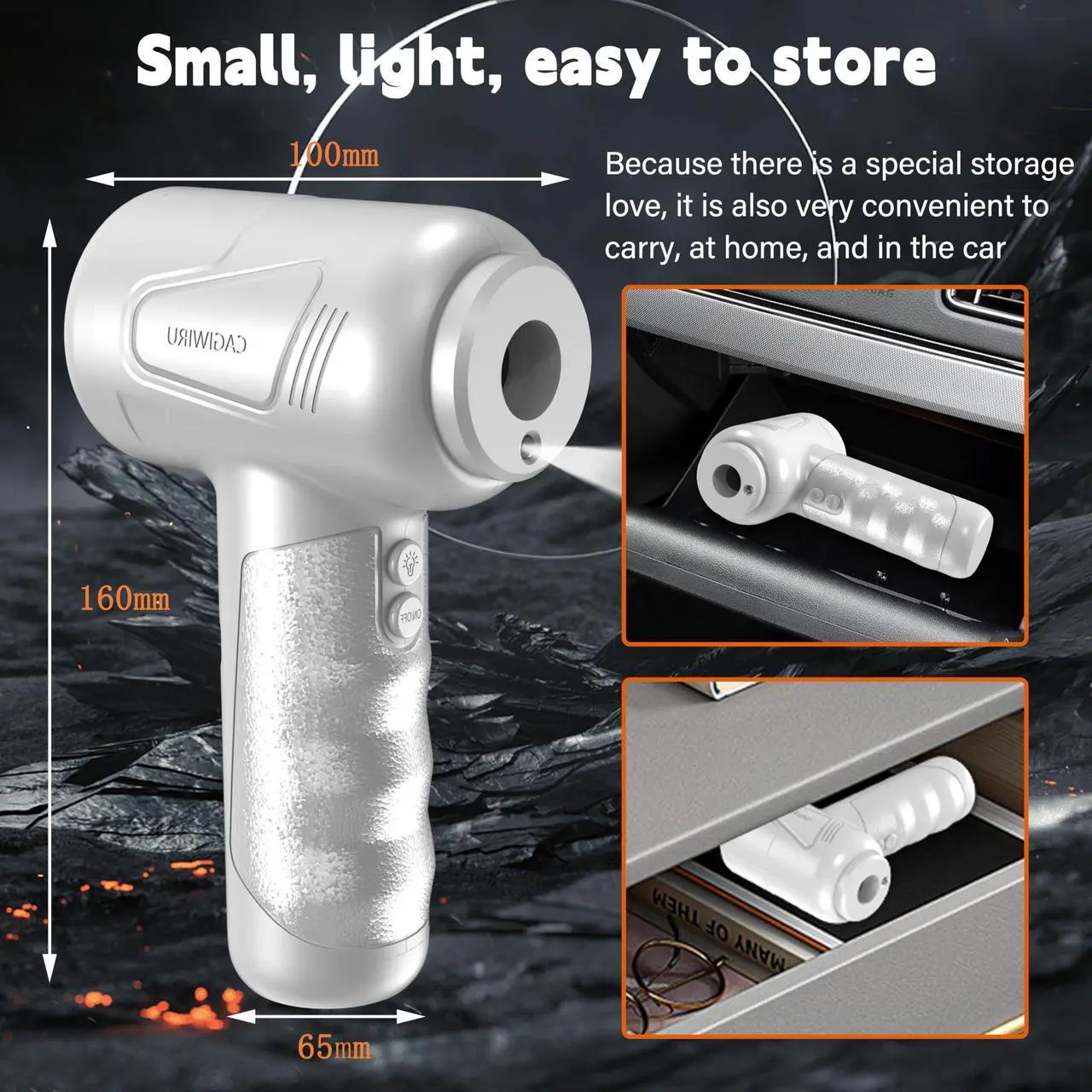 Alt view image 5 of 5 - Compressed Air Duster 4.0,Cordless Air Blower,Electric Air Duster for Cleaning Keyboard&PC,Air Cleaning Kit, 3 Speed Duster Cleaner with LED-Light-no Canned air dusters-car Dusters