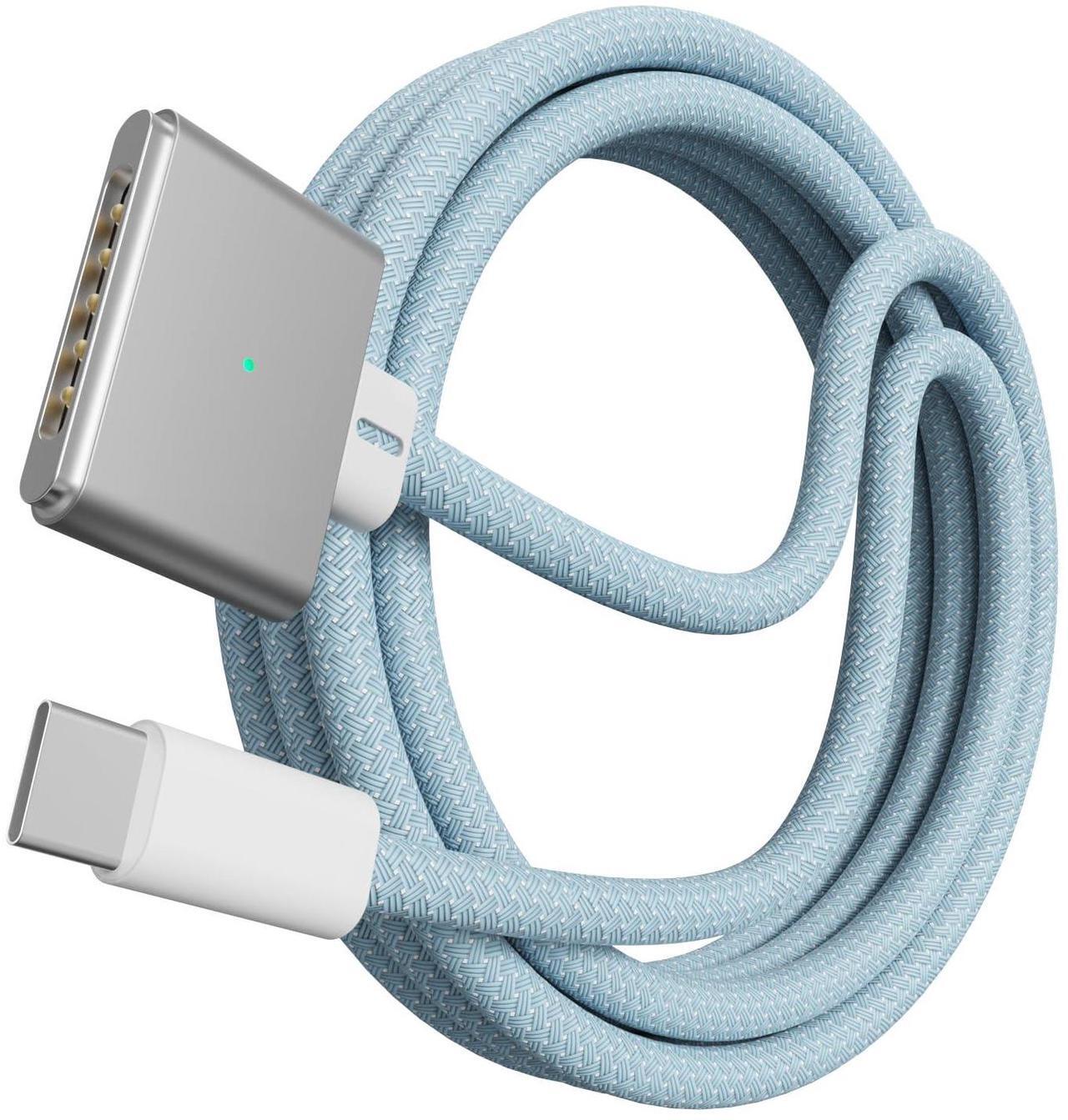 Main image of EGTPPJP 140W Magnetic 3 USB-C to Cable, Magnetic Safe Charging Cable for 14" 16" MacBook Pro 2021 M1 Pro & Max, MacBook Air 2022 M2, MacBook Pro 2023 M2 Pro & Max 6.6ft, Blue