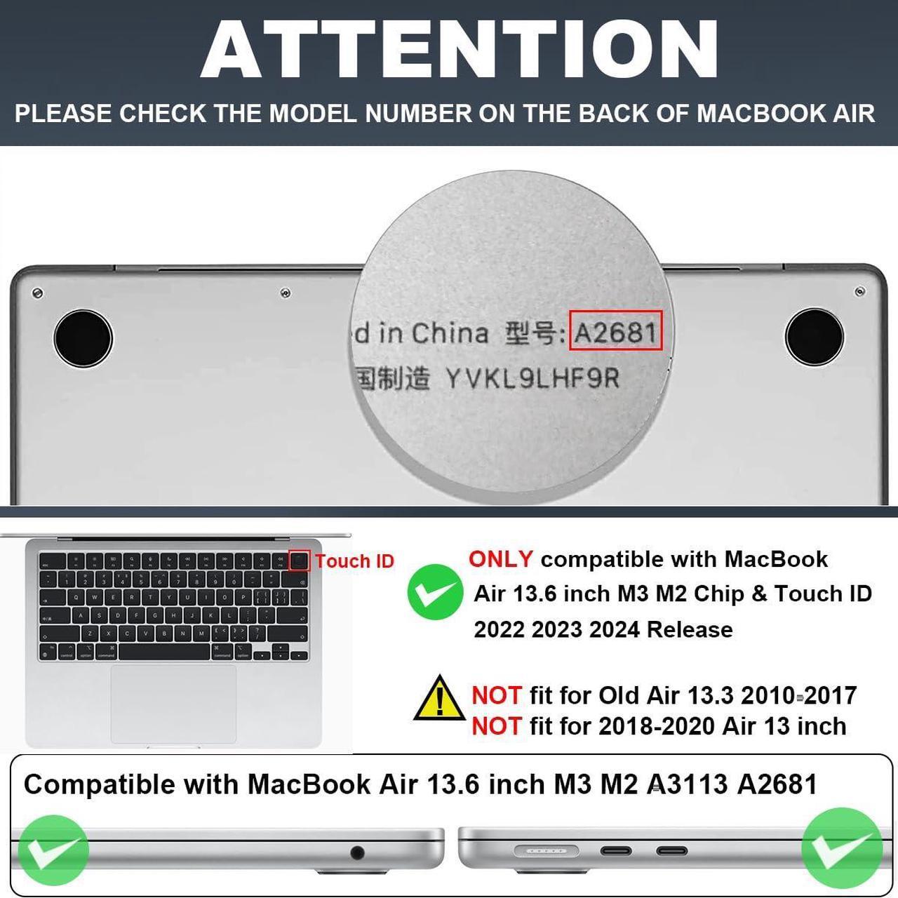 Alt view image 2 of 5 - LCMOCICO for New MacBook Air 13.6 inch Case 2025 M4 A3240 Cover, Printed Pattern Plastic Hard Shell Case Keyboard Skin for M2 M3 Mac Air 13.6 2024 2023 2022 A2681 A3113, Pink Peonies & Lilies