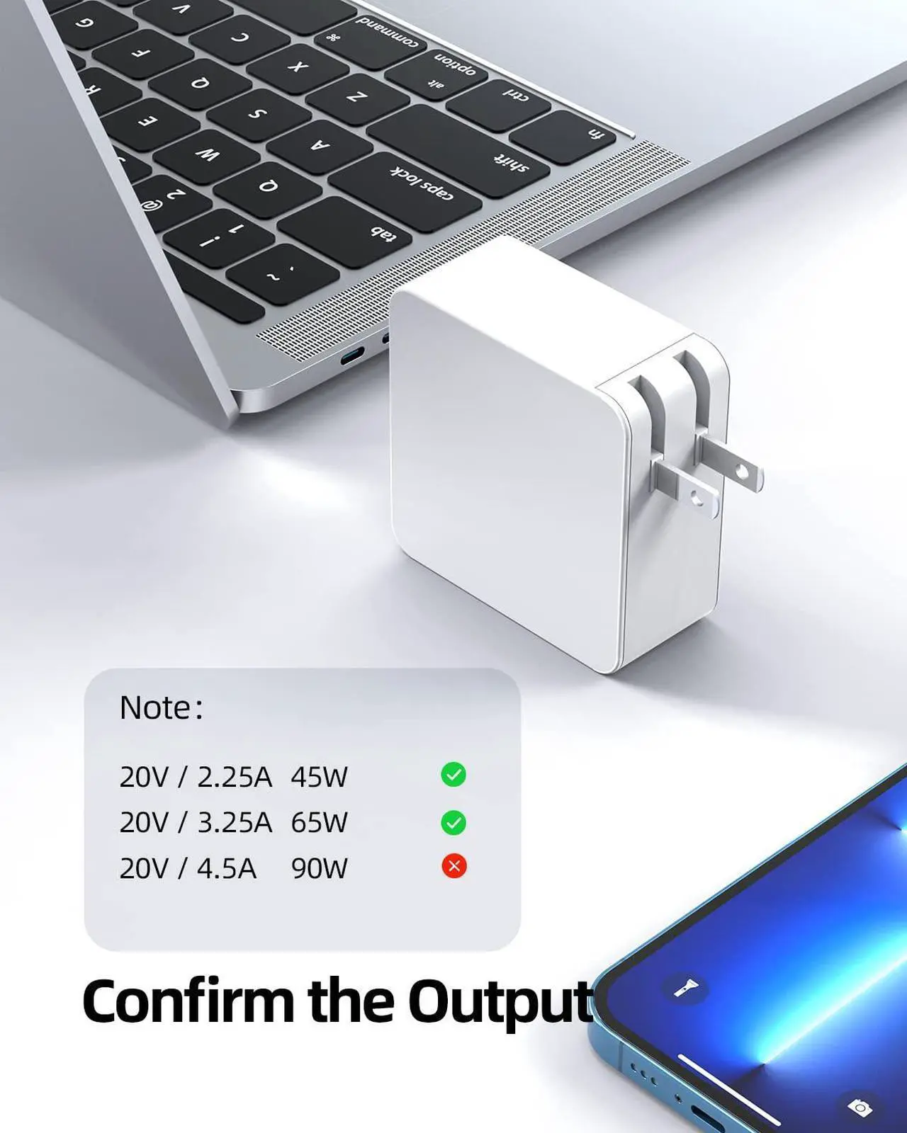 Alt view image 5 of 5 - 65W Fast Type C Charger for Samsung Galaxy Book Laptop Charger - for Galaxy Book Pro, Pro 360, Notebook 7 9 Pro Pen and More Replacements with USB C Connector, Foldable Compact Detachable 7.5ft Cable