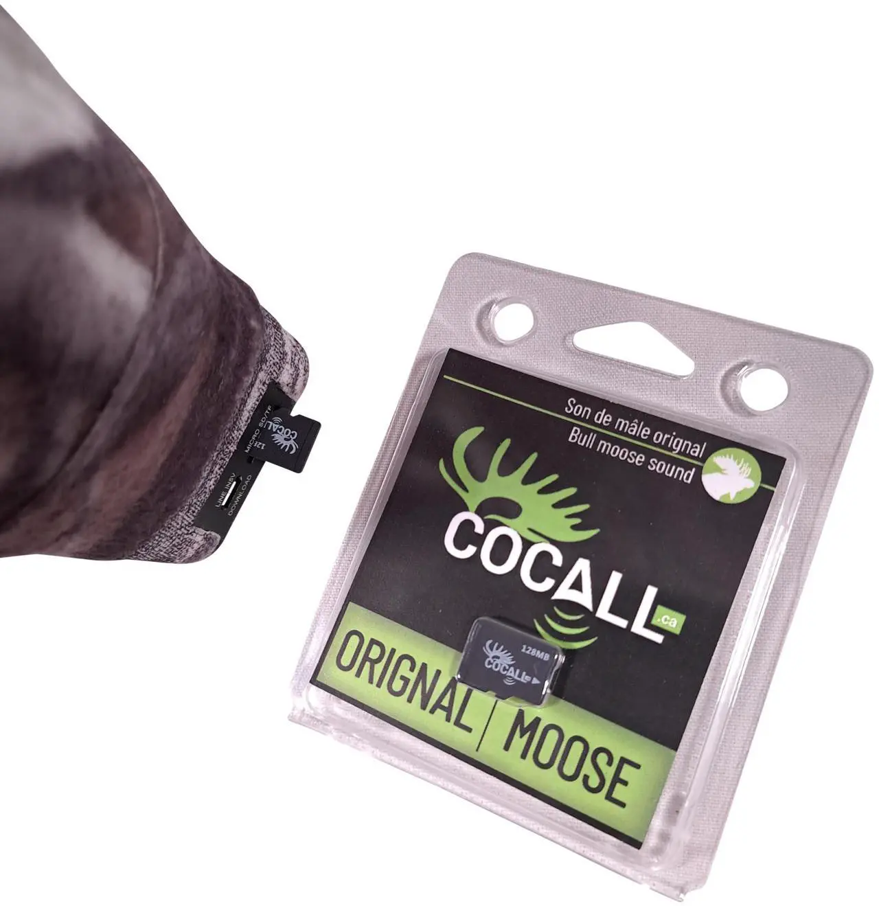 Alt view image 2 of 5 - COCALL Moose Sound Card - Call Session for Hunting (Cow Moose Alone, 30 Minutes) - Micro SD Card for Cocall 2X - Replicates Real Moose Interactions - Press Play and Let it Play
