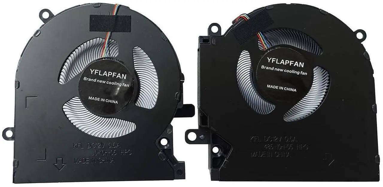 Alt view image 2 of 2 - YFLAPFAN (1 Pair) New CPU GPU Cooling Fan Intended for HP OMEN 15-EK 15-EN (GTX1660Ti RTX20) Series Laptop TPN-Q236 Q238 15-EN0013dx 15-EN0023dx 15-EK0013dx 15-EK0023dx DC12V