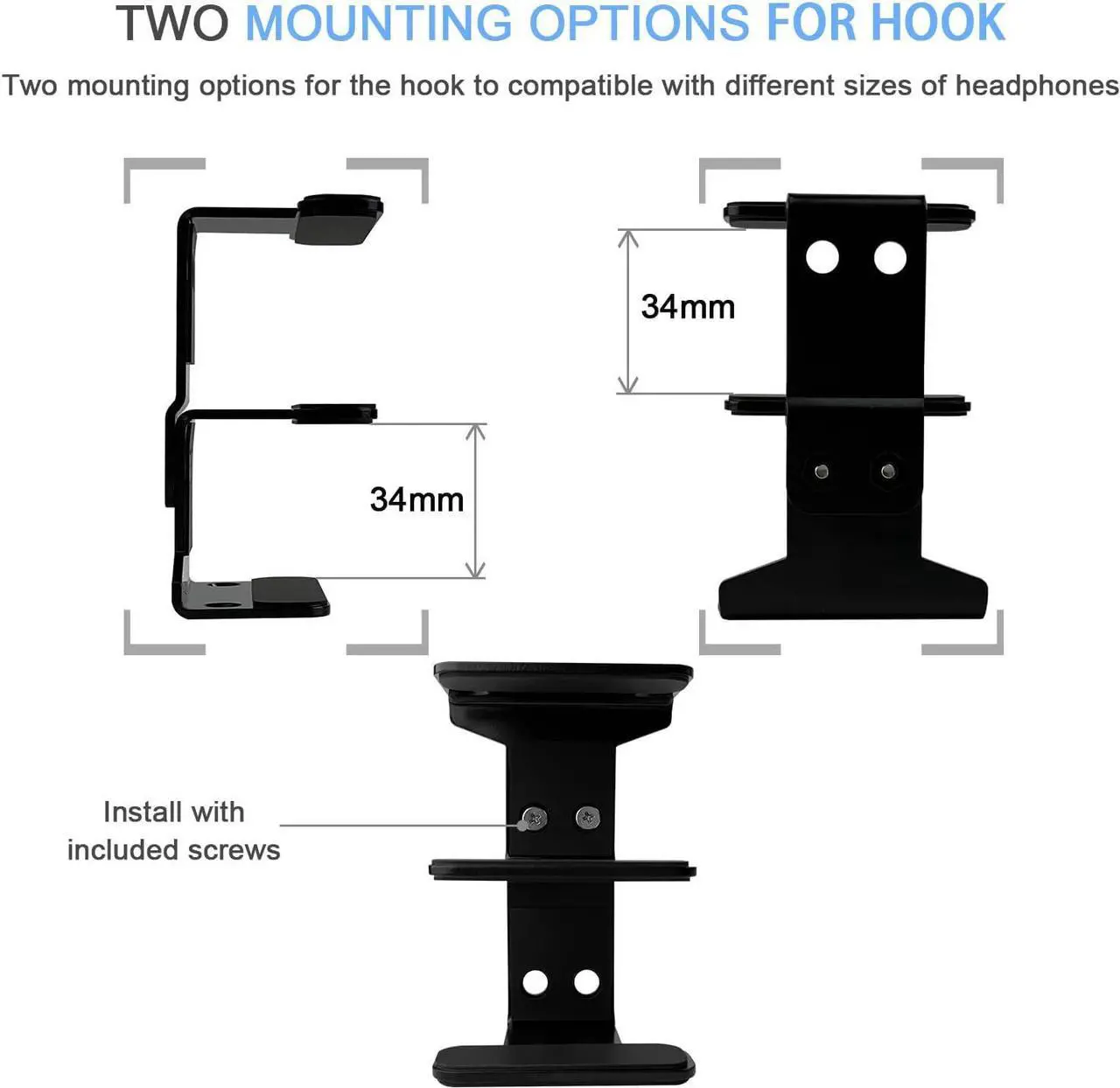 Alt view image 6 of 7 - IFCASE 2 Tier Under Desk Laptop Mount, Double Decker Metal Under Desk Shelf Holder for Laptop, MacBook Pro, Keyboard with Anti-Scratch Silicone (Black)