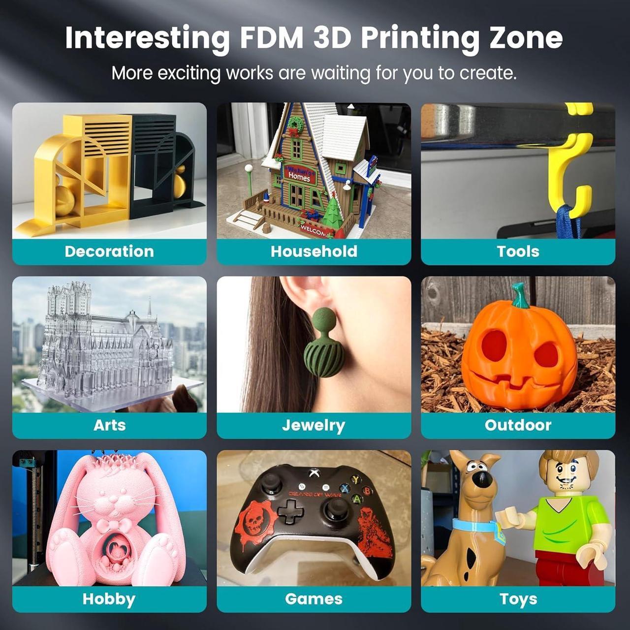Alt view image 7 of 7 - SUNLU PLA 3D Printer Filament PLA Filament 1.75mm, Neatly Wound 3D Printing Filament 1.75mm, Dimensional Accuracy +/- 0.02 mm, Fit Most FDM 3D Printers, 1kg Spool (2.2lbs), Turquoise Cyan