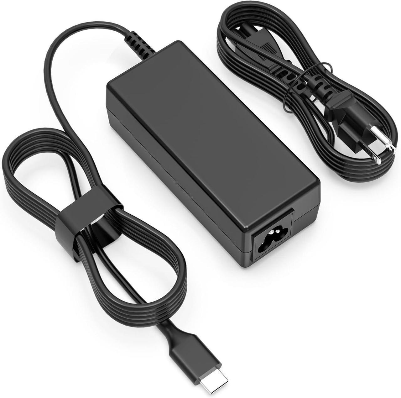 Main image of 45W USB C Chromebook Charger Replacement for Hp Chromebook X360 11 13 14 14A HP Spectre X360 13 Dell, Lenovo, Acer, Asus, Samsung, Google School Chromebook Type C Laptop Charger Power Cord