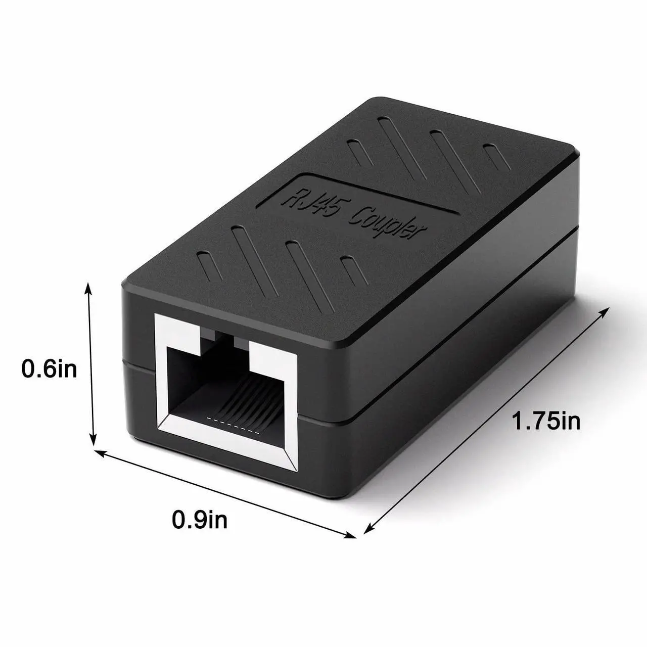 Alt view image 2 of 7 - Y.D.F RJ45 Coupler Inline Coupler Cat 8 Cat 7 Cat 6 Cat 5e Cat 5 Ethernet Coupler Ethernet Extension Cable Ethernet Cable Extender for TV/Router/PC/Network switch/Xbox/PlayStation/Switch5 Pack