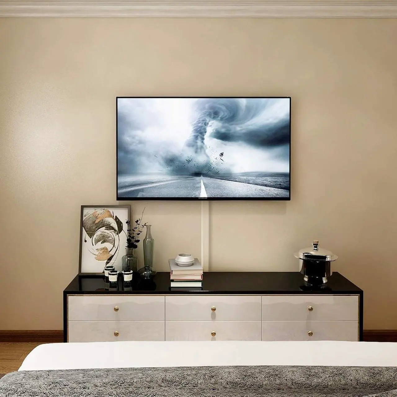 Alt view image 7 of 7 - TV Cord Cover Cable Raceway on Wall, 31.5 inch Cable Management System for Cord Cable Concealer, Printable White Cable Cover Channel for Wall Mounted TV, Speaker Wire Hider, 2X L15.7in W1.5in H0.7in